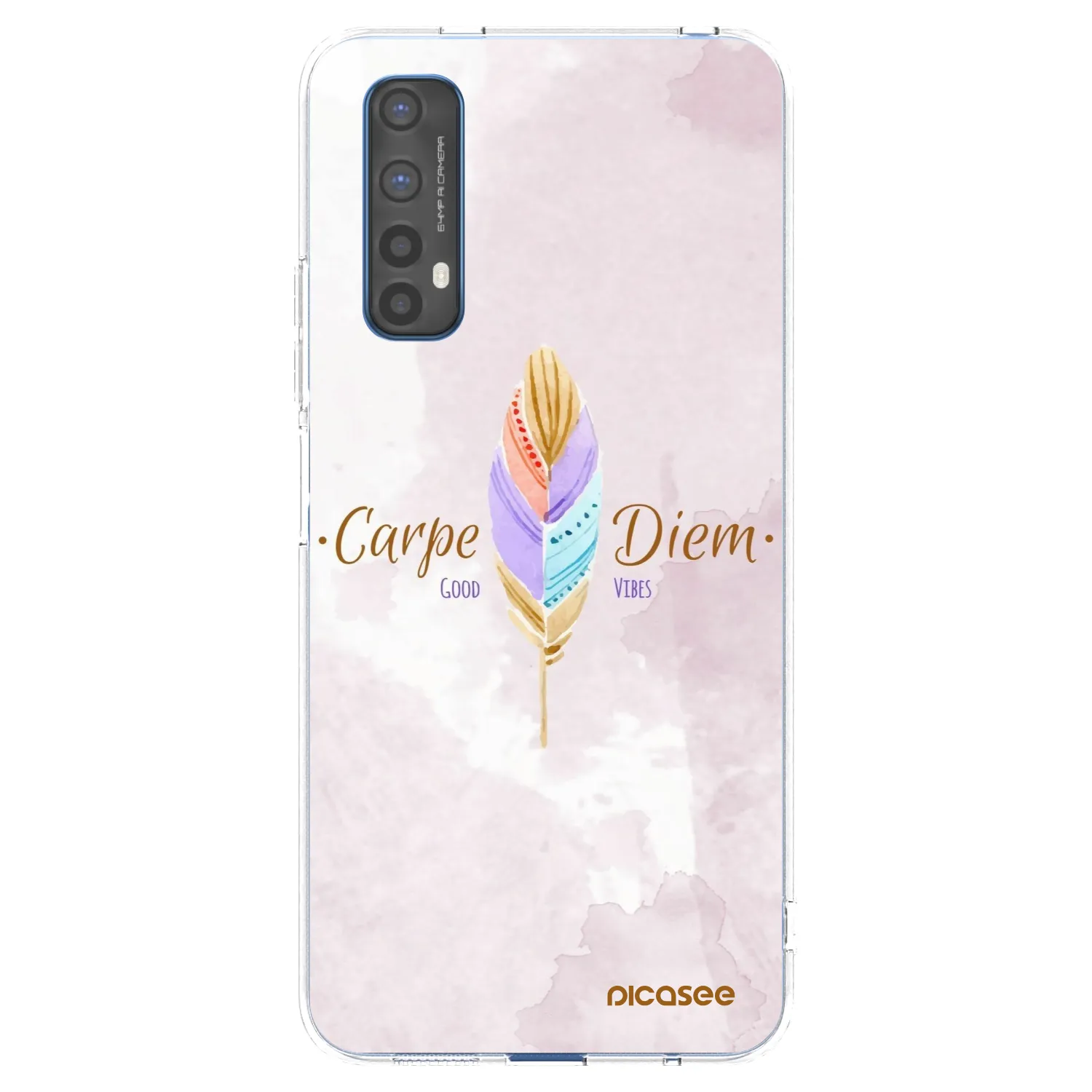 Picasee silikonski prozorni ovitek za Realme 7 - Carpe Diem