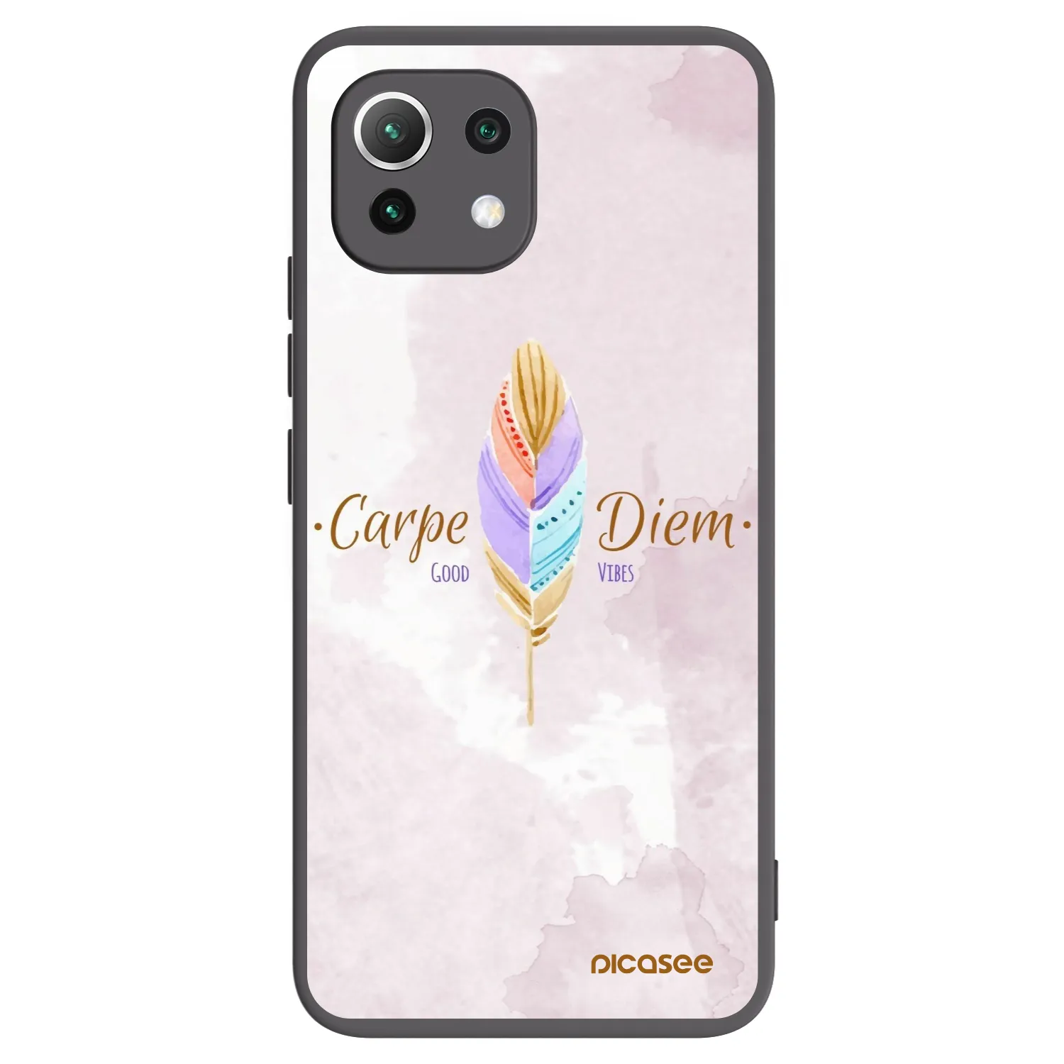 Picasee silikonski črni ovitek za Xiaomi 11 Lite 5G NE - Carpe Diem