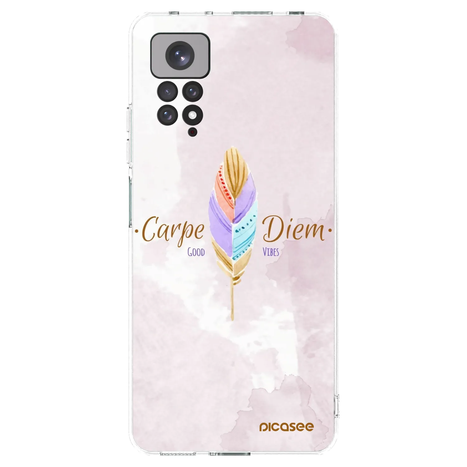Picasee silikonski prozorni ovitek za Xiaomi Redmi Note 11 - Carpe Diem