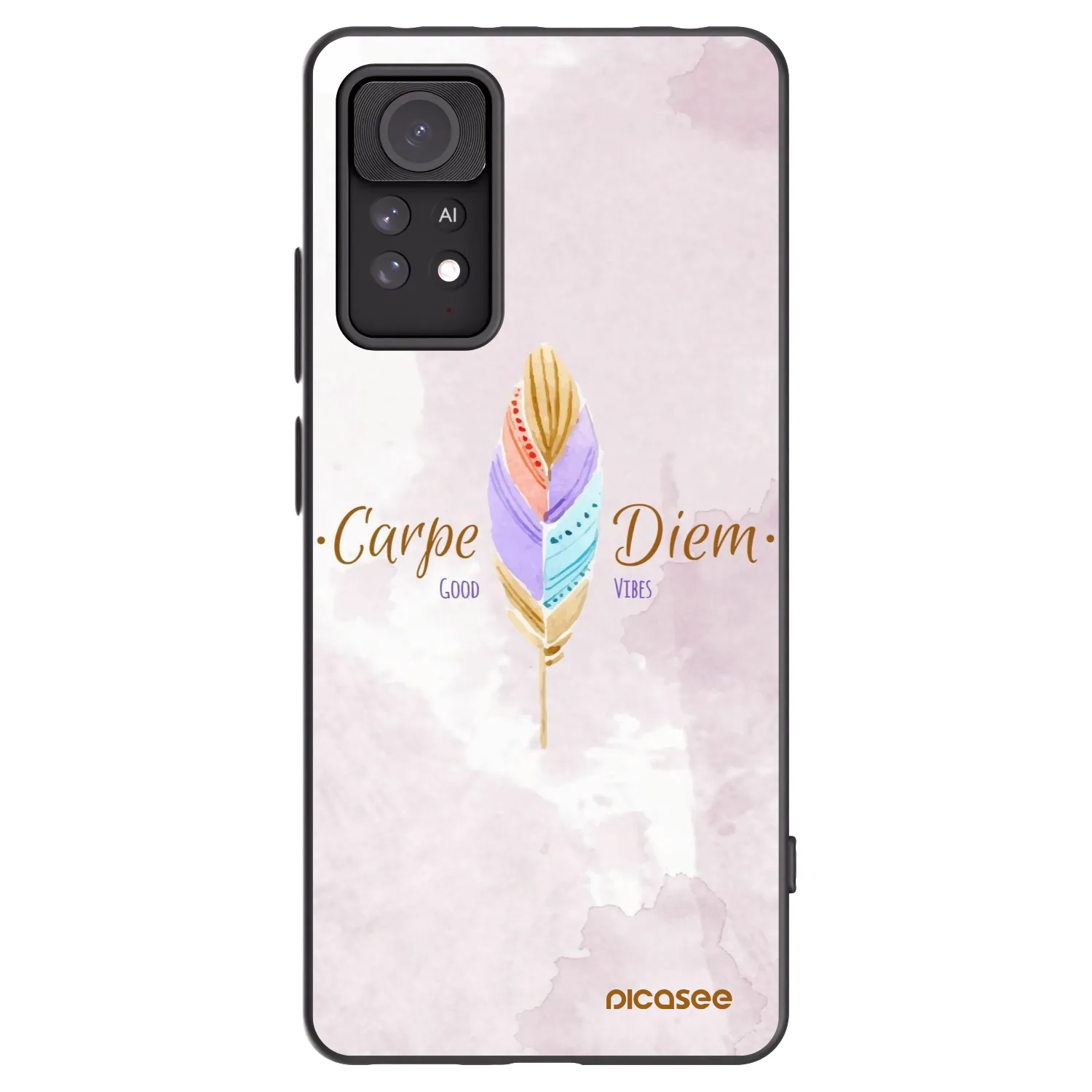 Picasee silikonski črni ovitek za Xiaomi Redmi Note 11 Pro - Carpe Diem