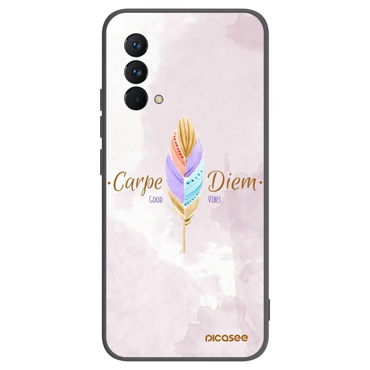 Picasee silikonski črni ovitek za Realme GT Master Edition 5G - Carpe Diem