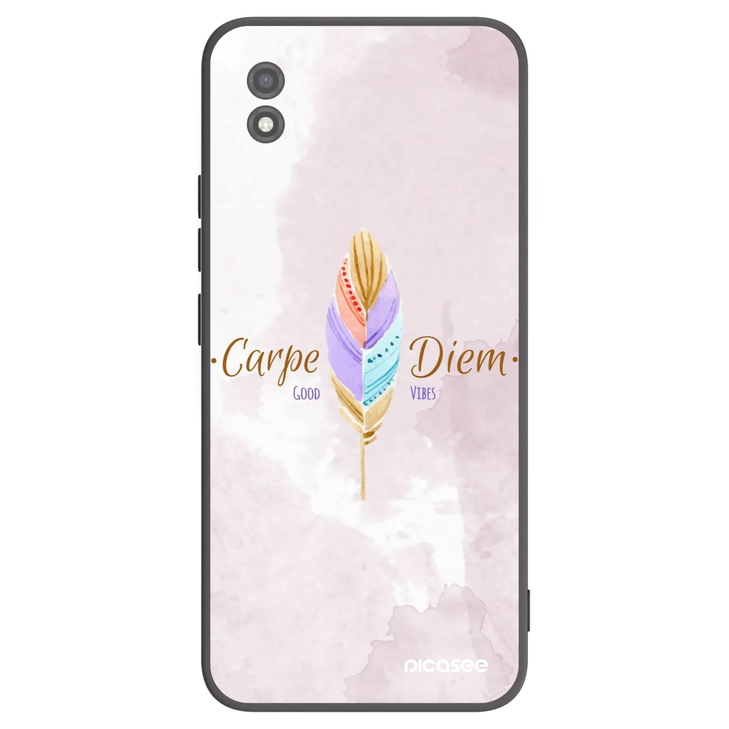 Picasee silikonski črni ovitek za Realme C11 (2021) - Carpe Diem