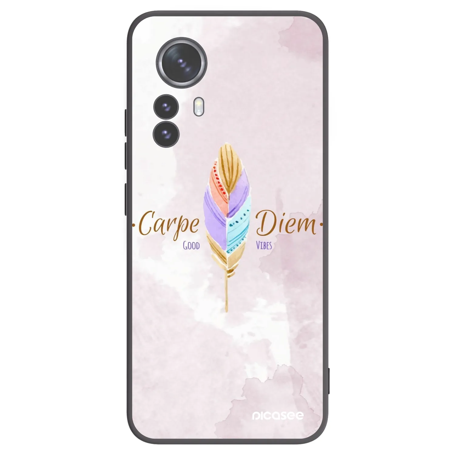 Picasee silikonski črni ovitek za Xiaomi 12 Pro - Carpe Diem