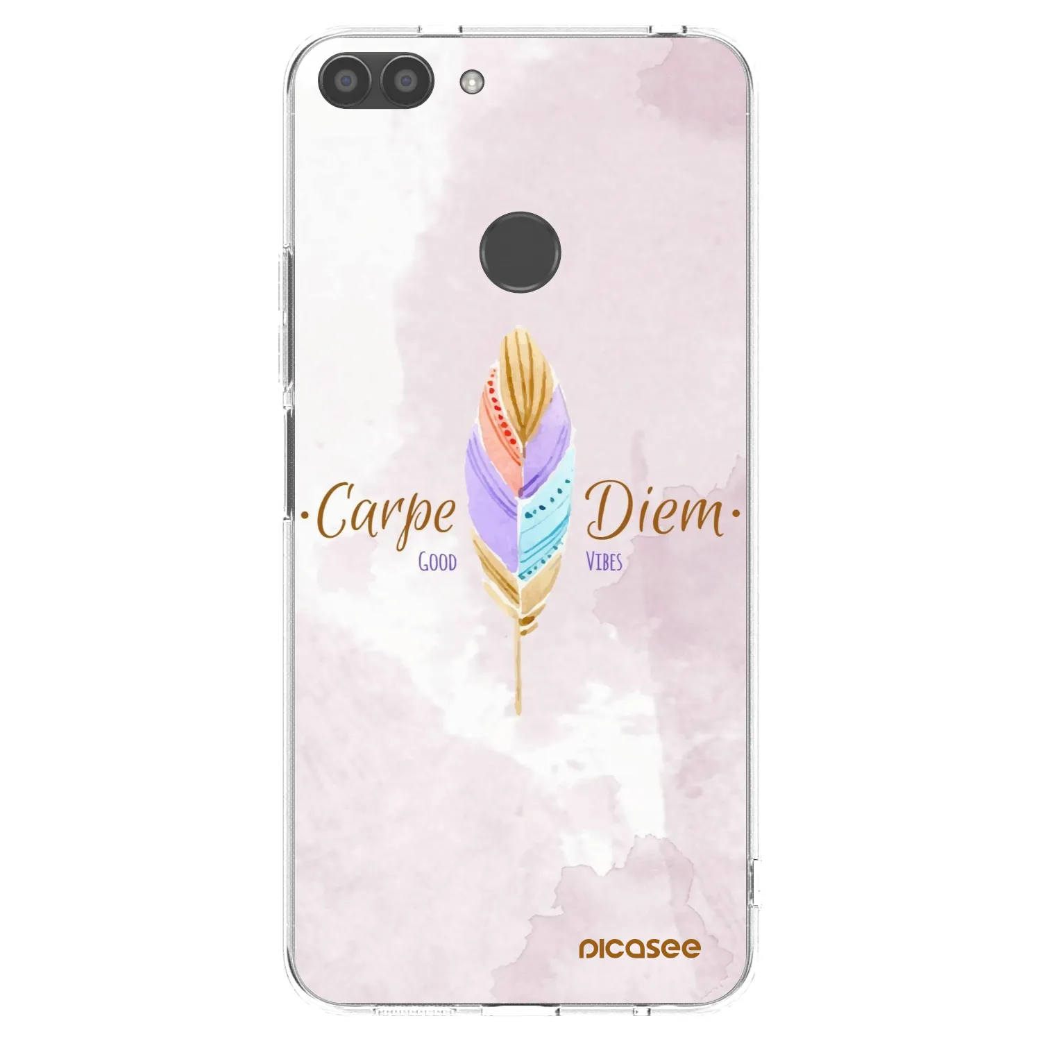 Picasee silikonski prozorni ovitek za Huawei P Smart - Carpe Diem