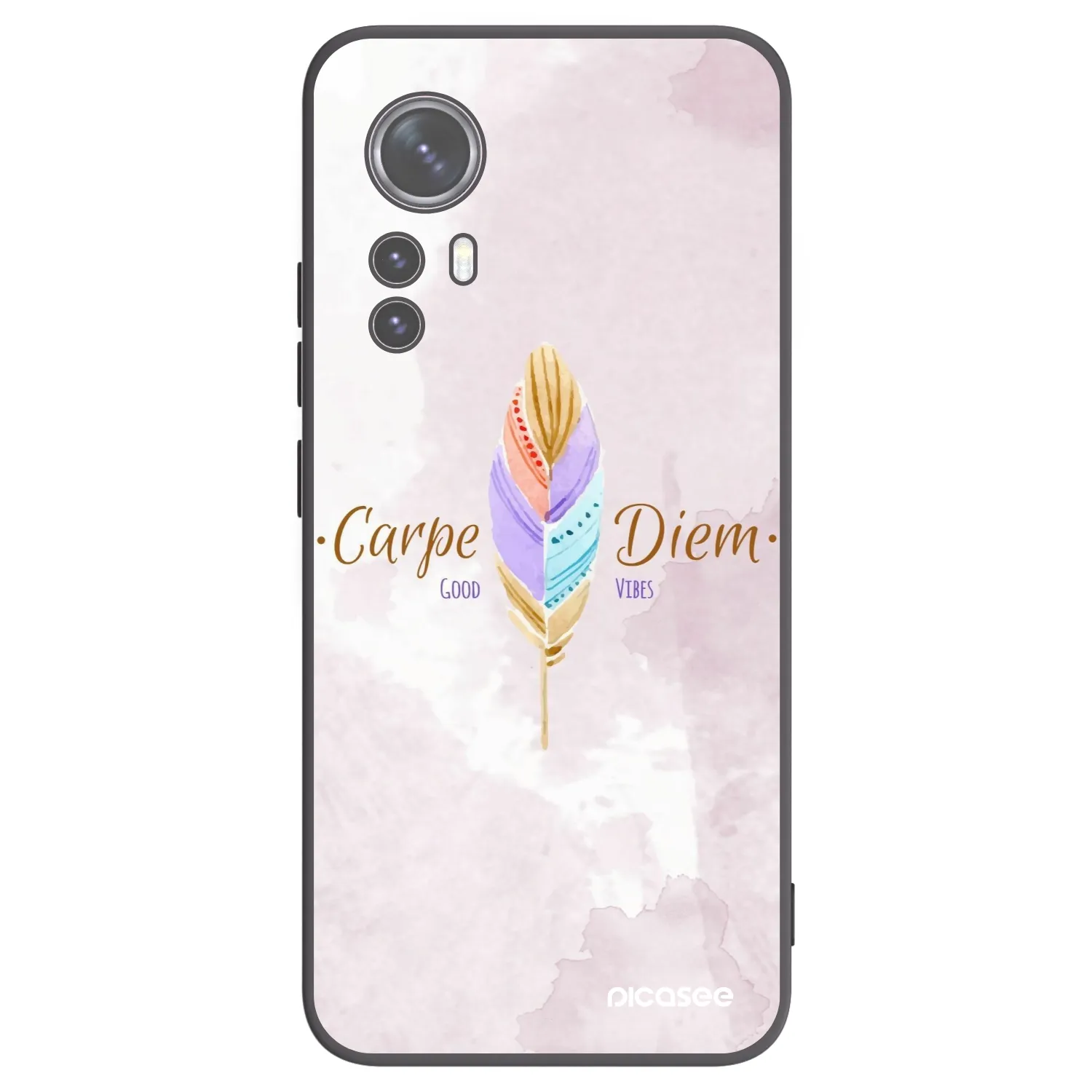 Picasee silikonski črni ovitek za Xiaomi 12X - Carpe Diem