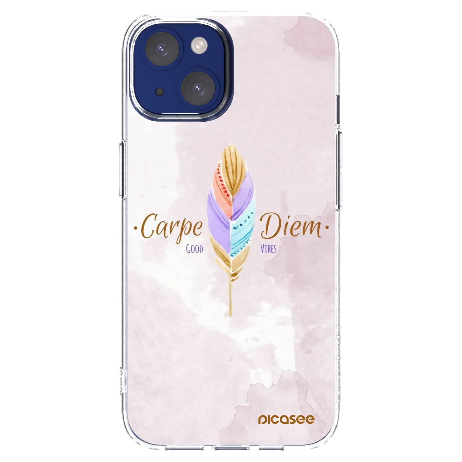 Picasee silikonski prozorni ovitek za Apple iPhone 14 - Carpe Diem
