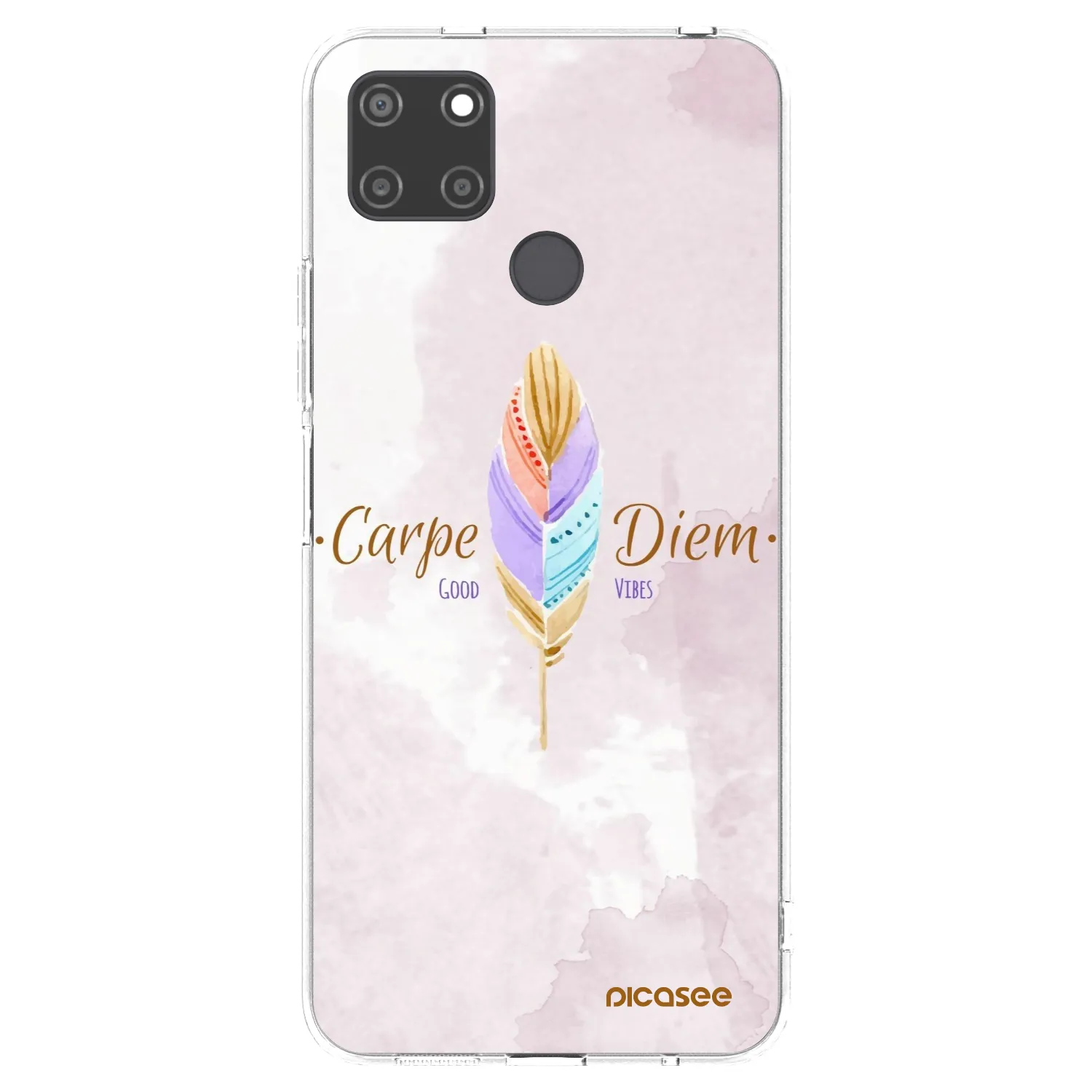 Picasee silikonski prozorni ovitek za Realme C21Y - Carpe Diem