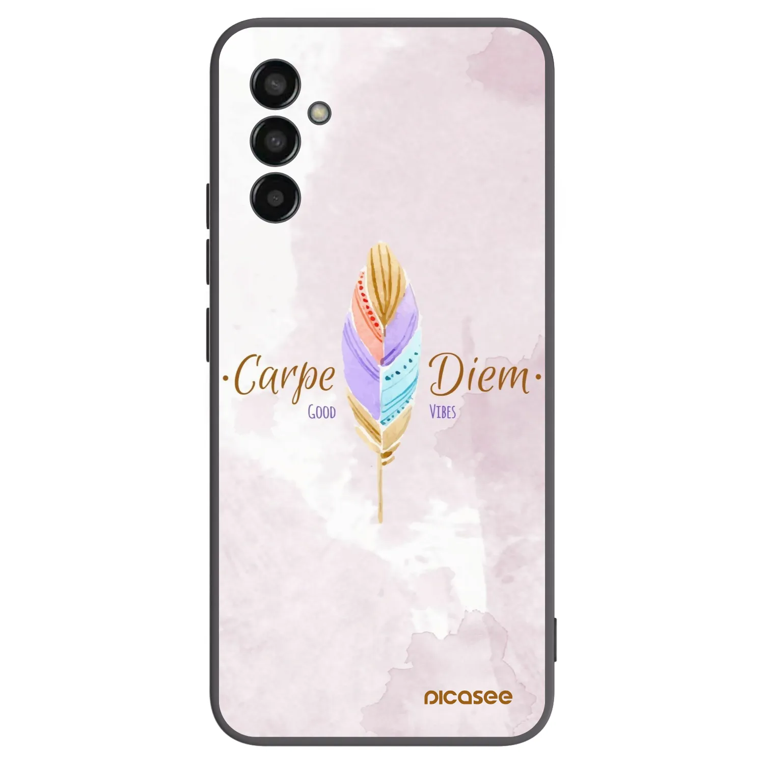 Picasee silikonski črni ovitek za Samsung Galaxy M13 M135F - Carpe Diem