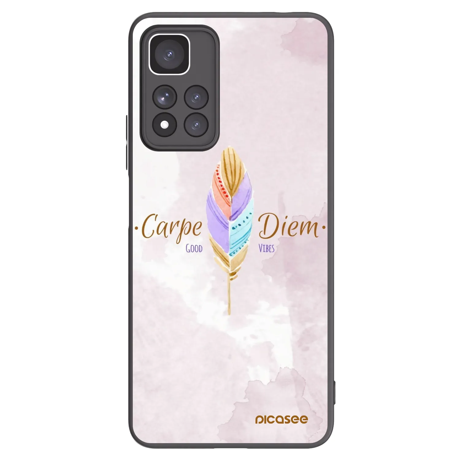 Picasee silikonski črni ovitek za Xiaomi Redmi Note 11 Pro+ 5G - Carpe Diem