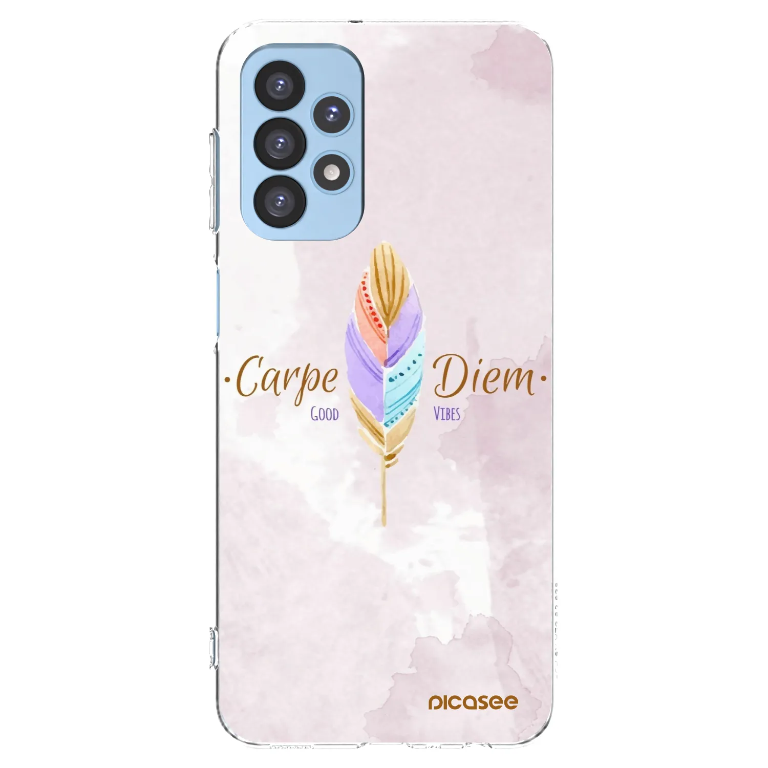 Picasee silikonski prozorni ovitek za Samsung Galaxy A23 A235F 4G - Carpe Diem