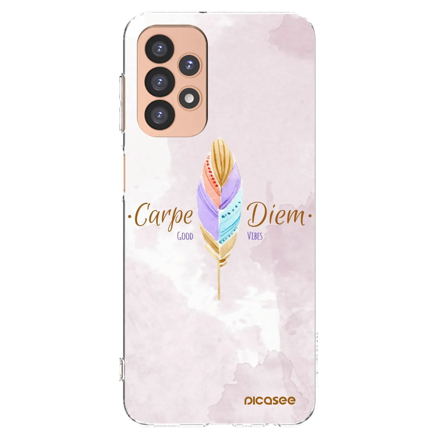 Picasee silikonski prozorni ovitek za Samsung Galaxy A23 A236B 5G - Carpe Diem