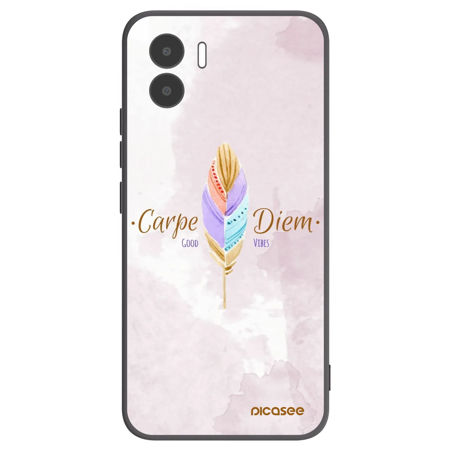 Picasee silikonski črni ovitek za Xiaomi Redmi A1 - Carpe Diem