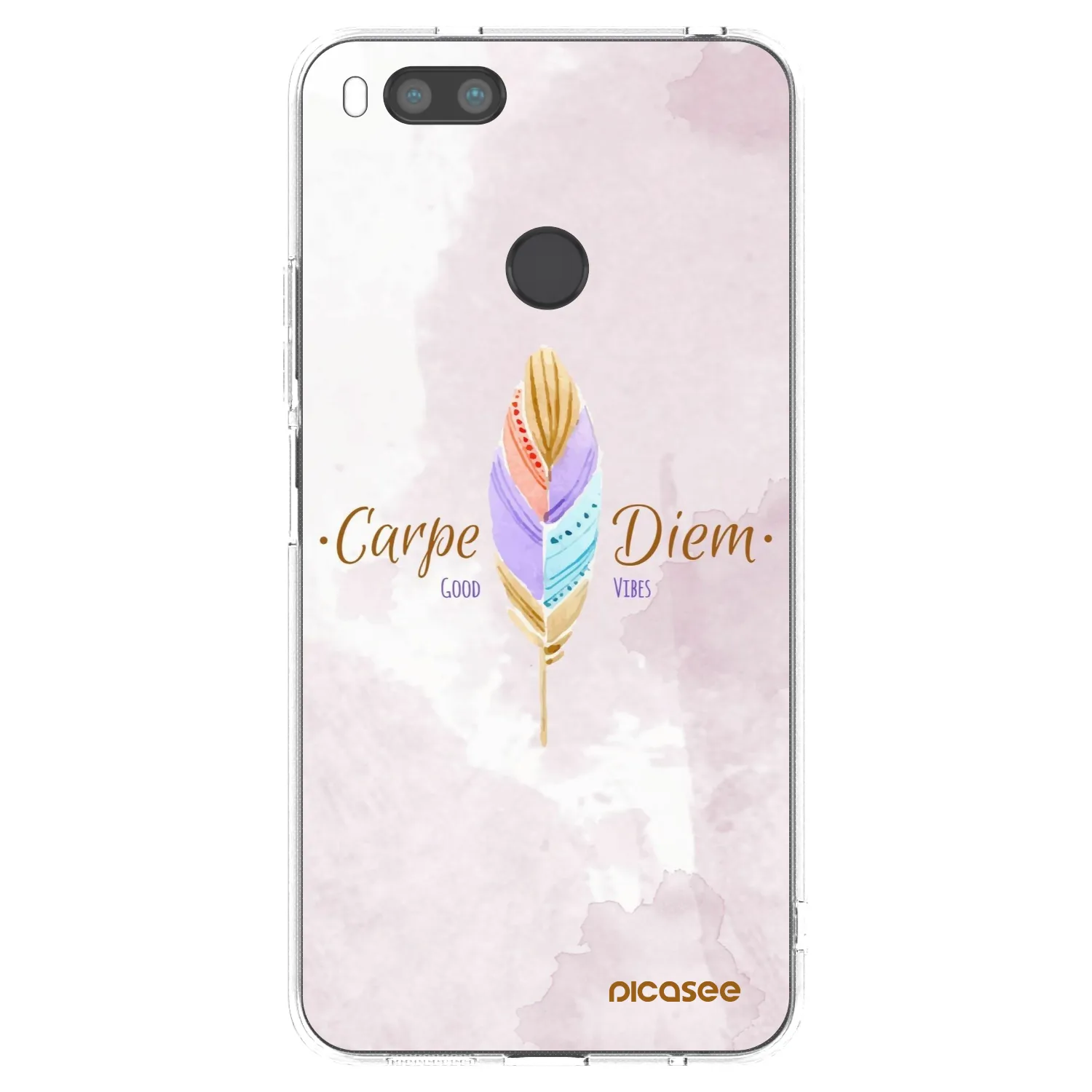 Picasee silikonski prozorni ovitek za Xiaomi Redmi A1 - Carpe Diem