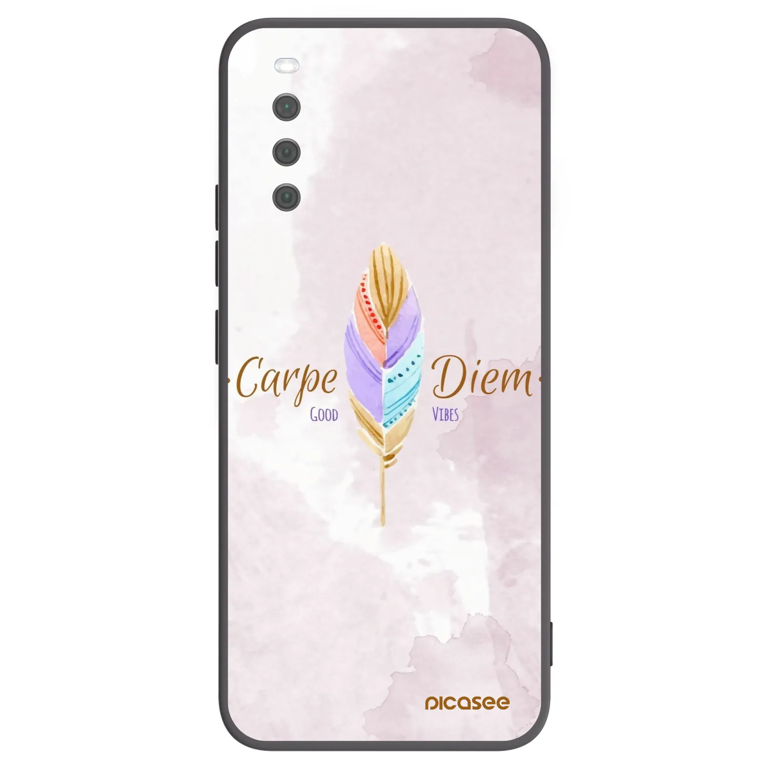 Picasee silikonski črni ovitek za Sony Xperia 10 III - Carpe Diem