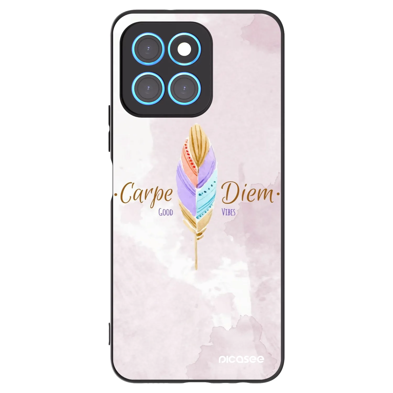 Picasee silikonski črni ovitek za Honor X6 - Carpe Diem