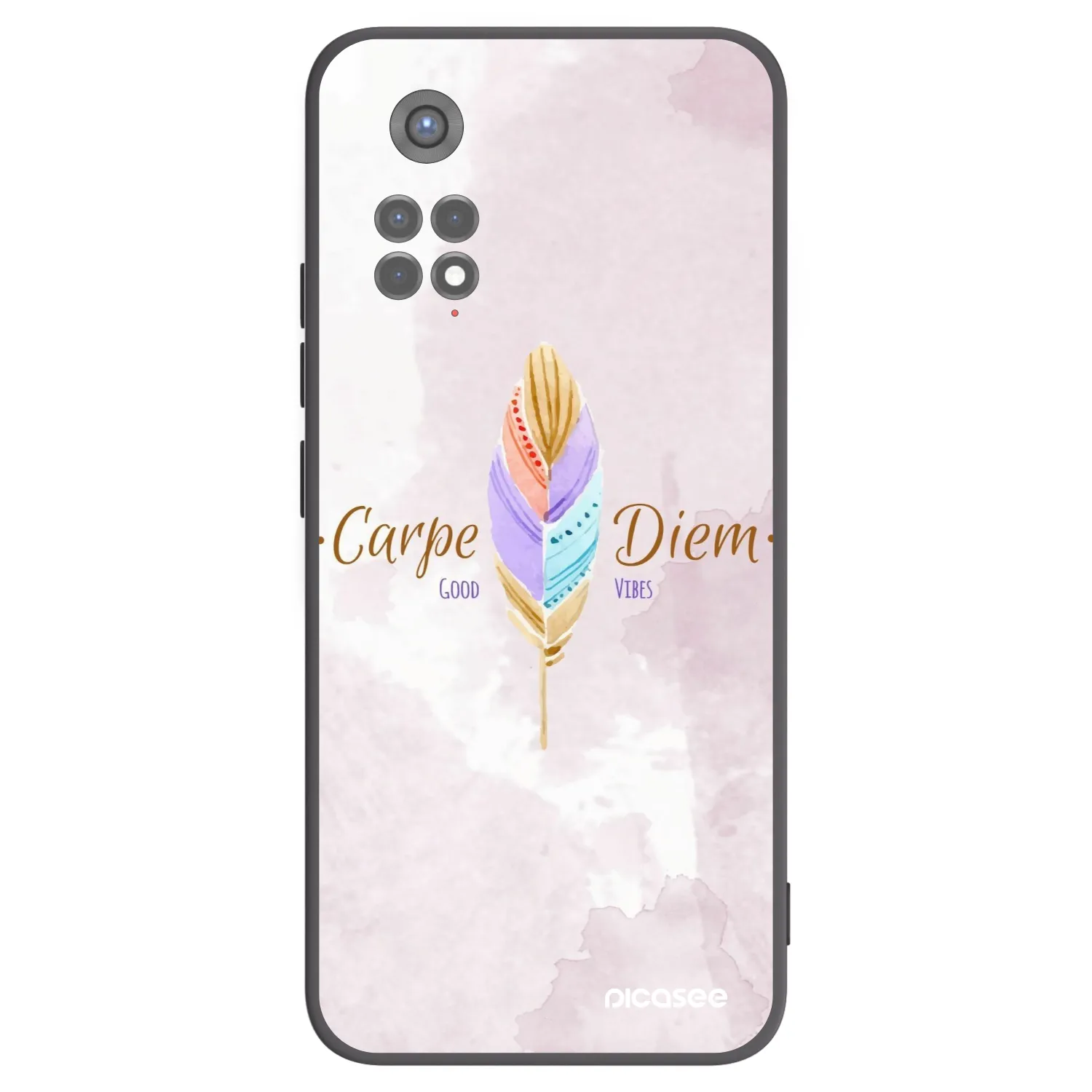 Picasee silikonski črni ovitek za Xiaomi Redmi Note 11S 5G - Carpe Diem