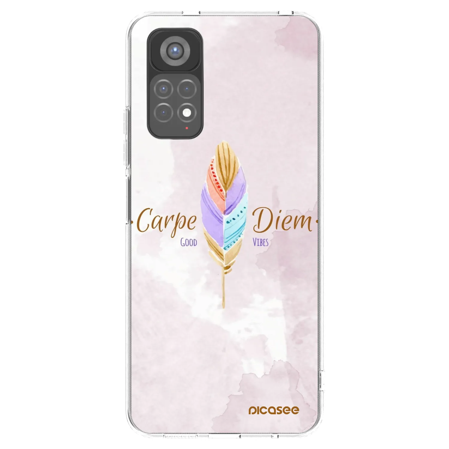 Picasee silikonski prozorni ovitek za Xiaomi Redmi Note 11S 5G - Carpe Diem