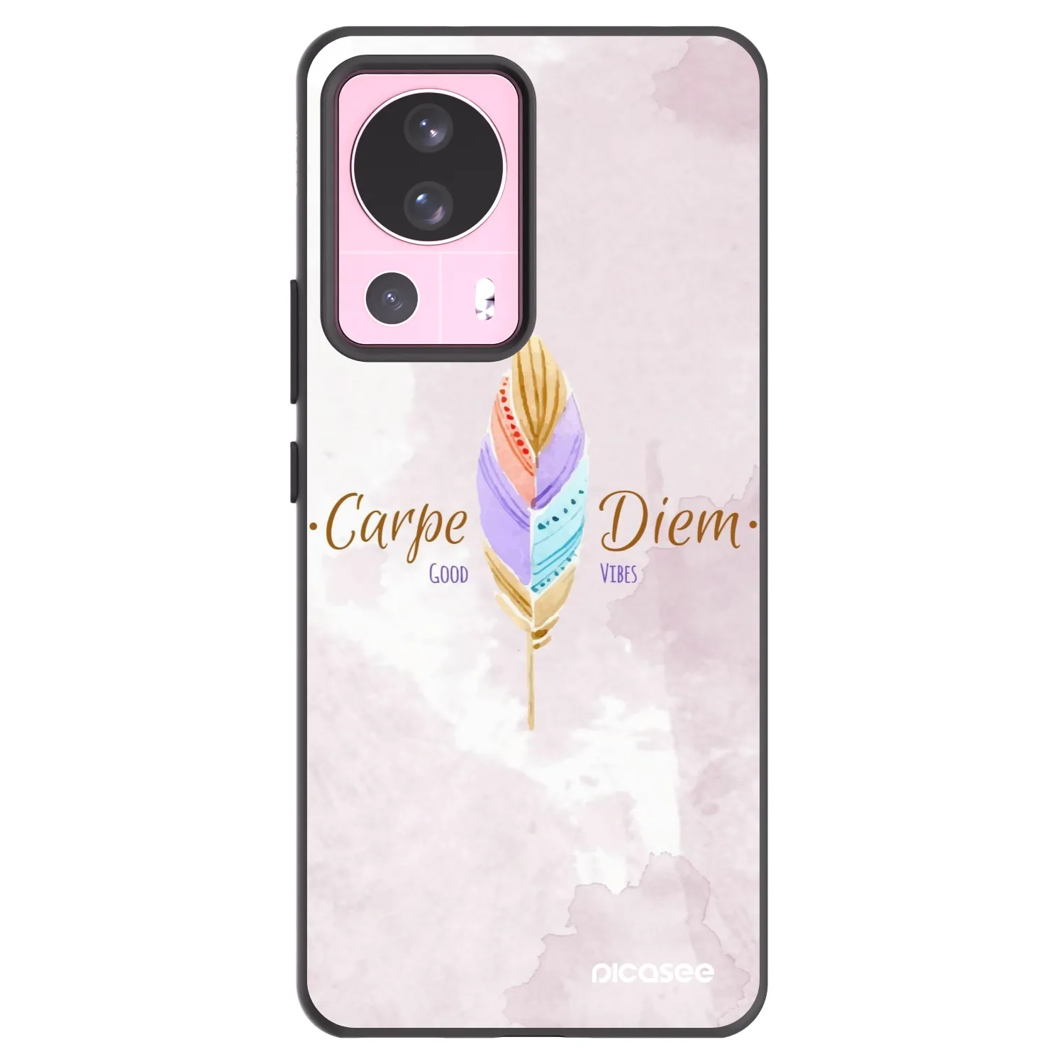 Picasee silikonski črni ovitek za Xiaomi 13 Lite - Carpe Diem