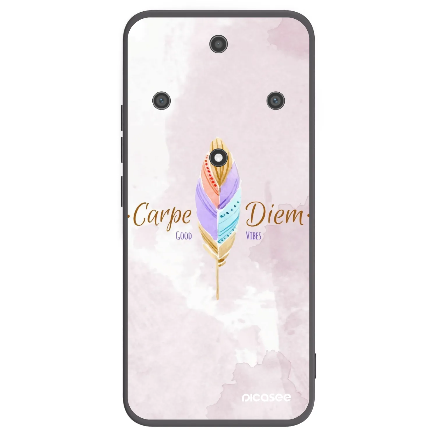 Picasee silikonski črni ovitek za Honor Magic5 Lite 5G - Carpe Diem