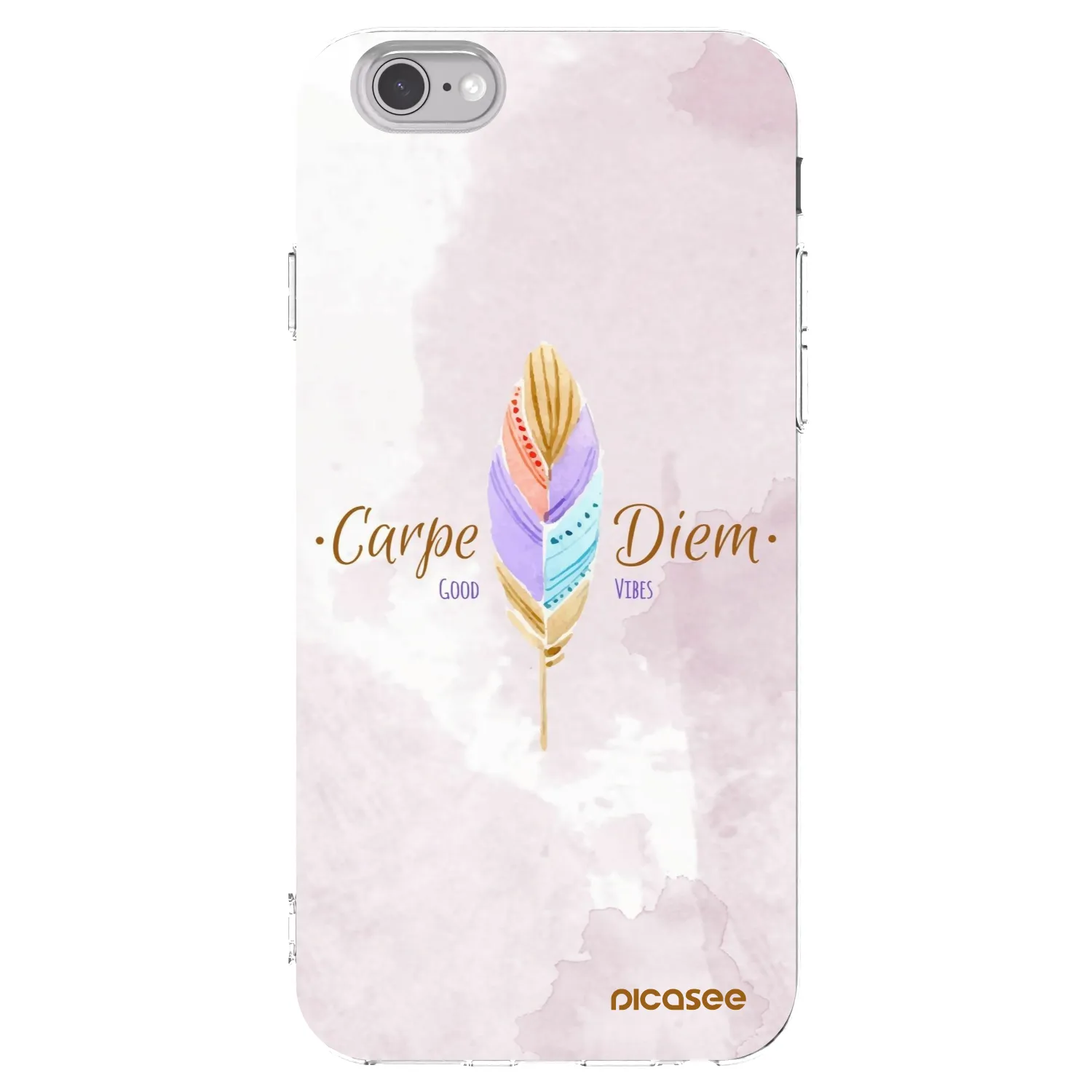 Picasee silikonski prozorni ovitek za Apple iPhone 6/6S - Carpe Diem