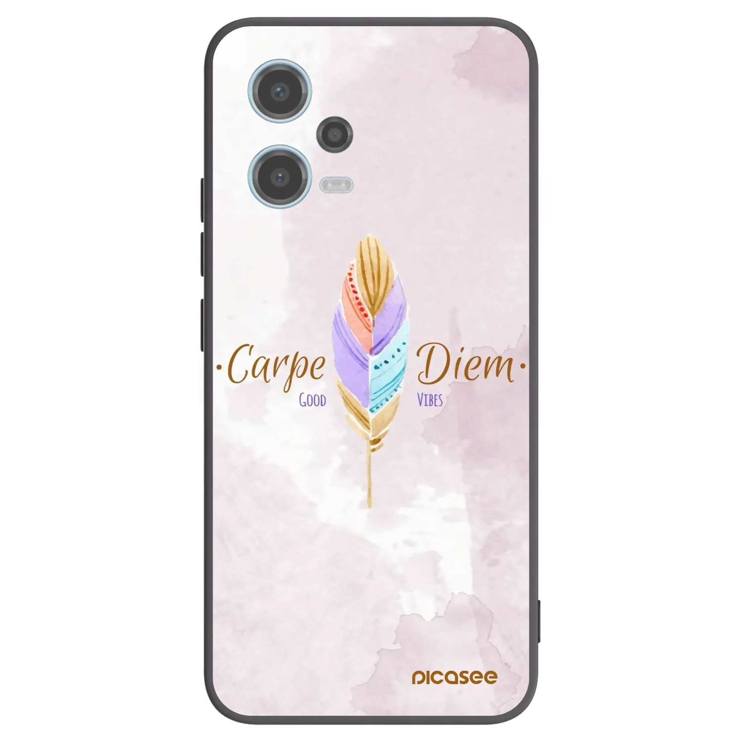 Picasee silikonski črni ovitek za Xiaomi Redmi Note 12 5G - Carpe Diem