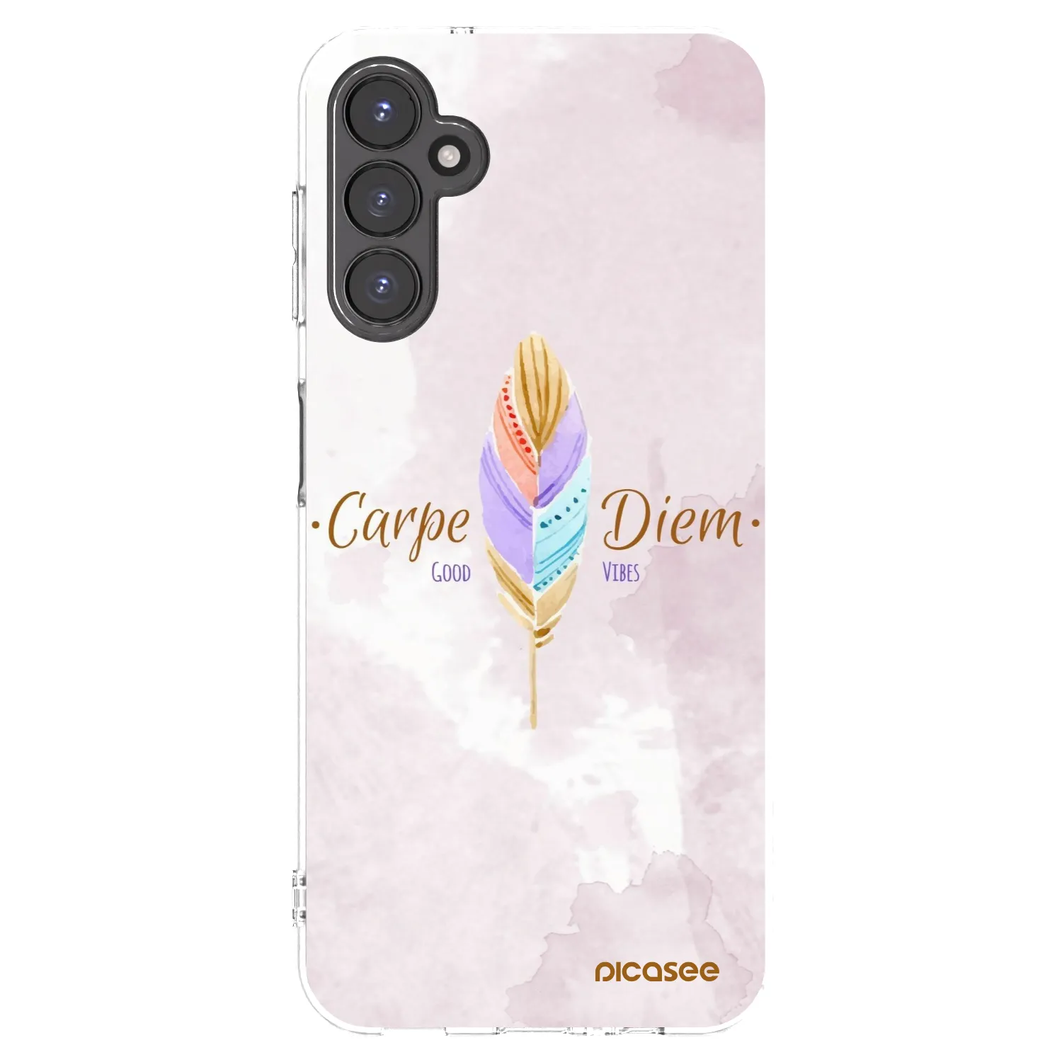 Picasee silikonski prozorni ovitek za Samsung Galaxy A14 4G A145R - Carpe Diem