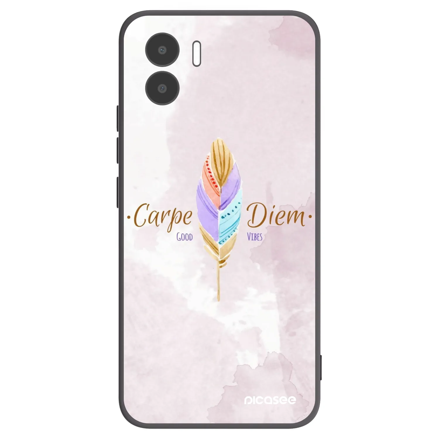 Picasee silikonski črni ovitek za Xiaomi Redmi A2 - Carpe Diem