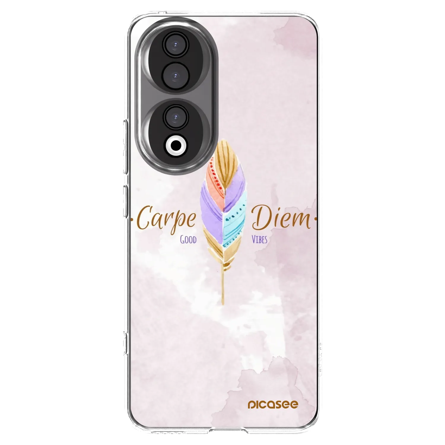 Picasee silikonski prozorni ovitek za Honor 90 5G - Carpe Diem