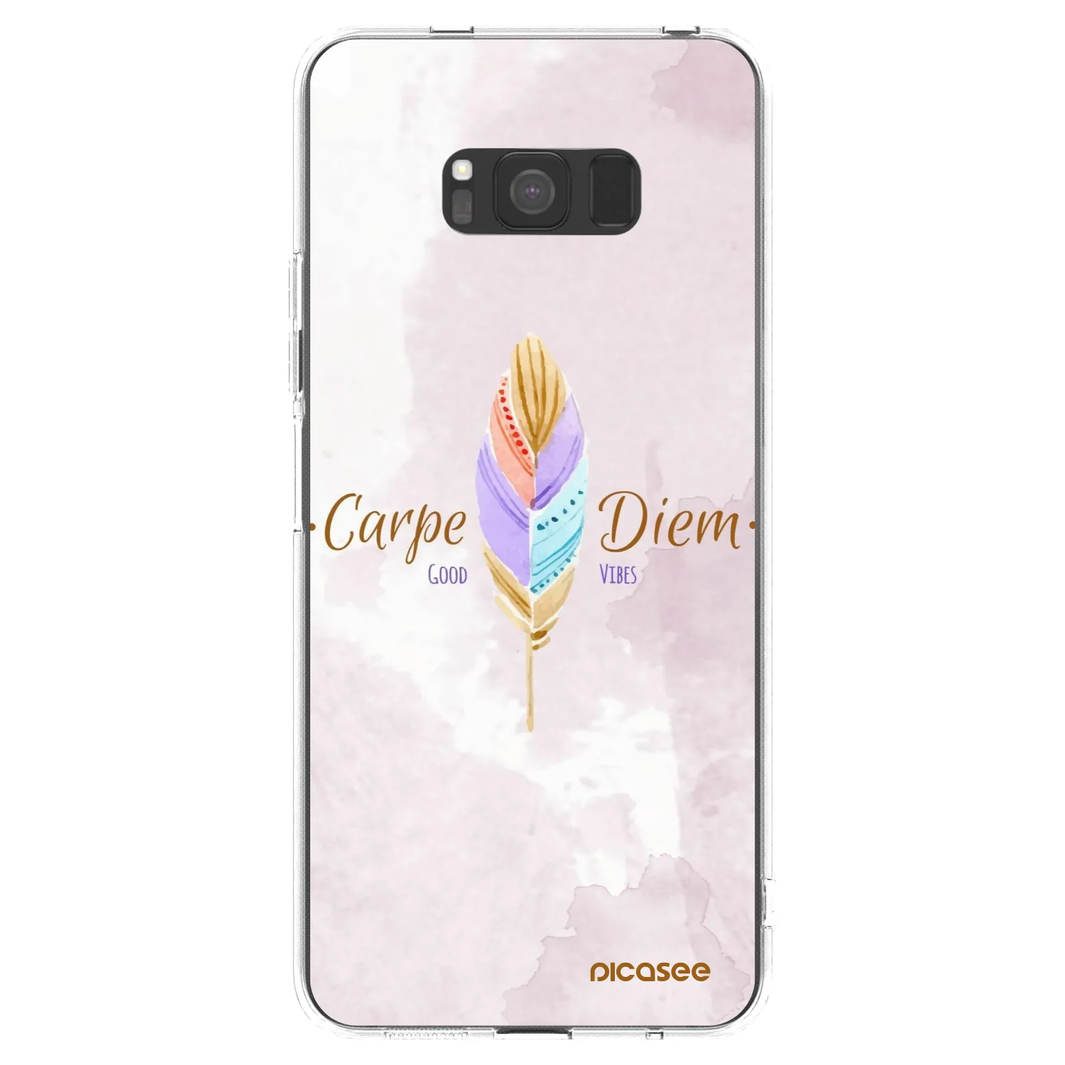 Picasee silikonski prozorni ovitek za Samsung Galaxy S8 G950F - Carpe Diem