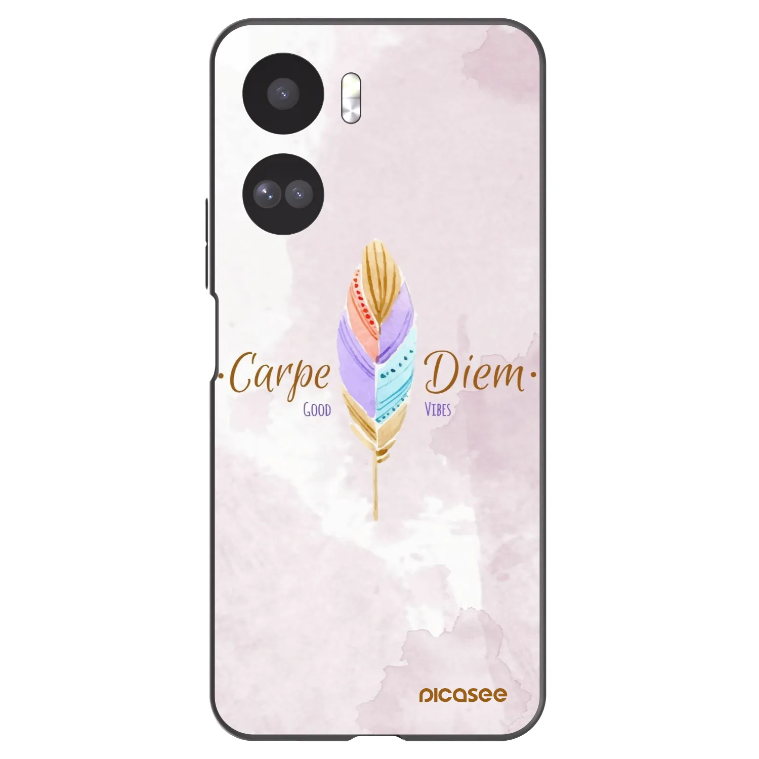 Picasee silikonski črni ovitek za Honor 90 Lite 5G - Carpe Diem