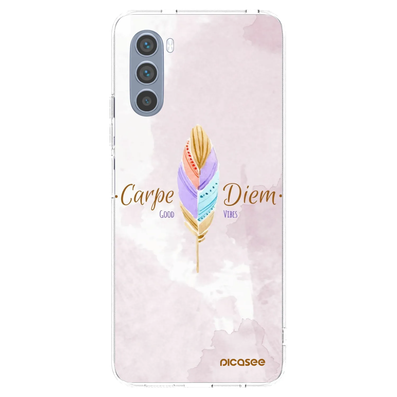 Picasee silikonski prozorni ovitek za Motorola Moto G62 - Carpe Diem