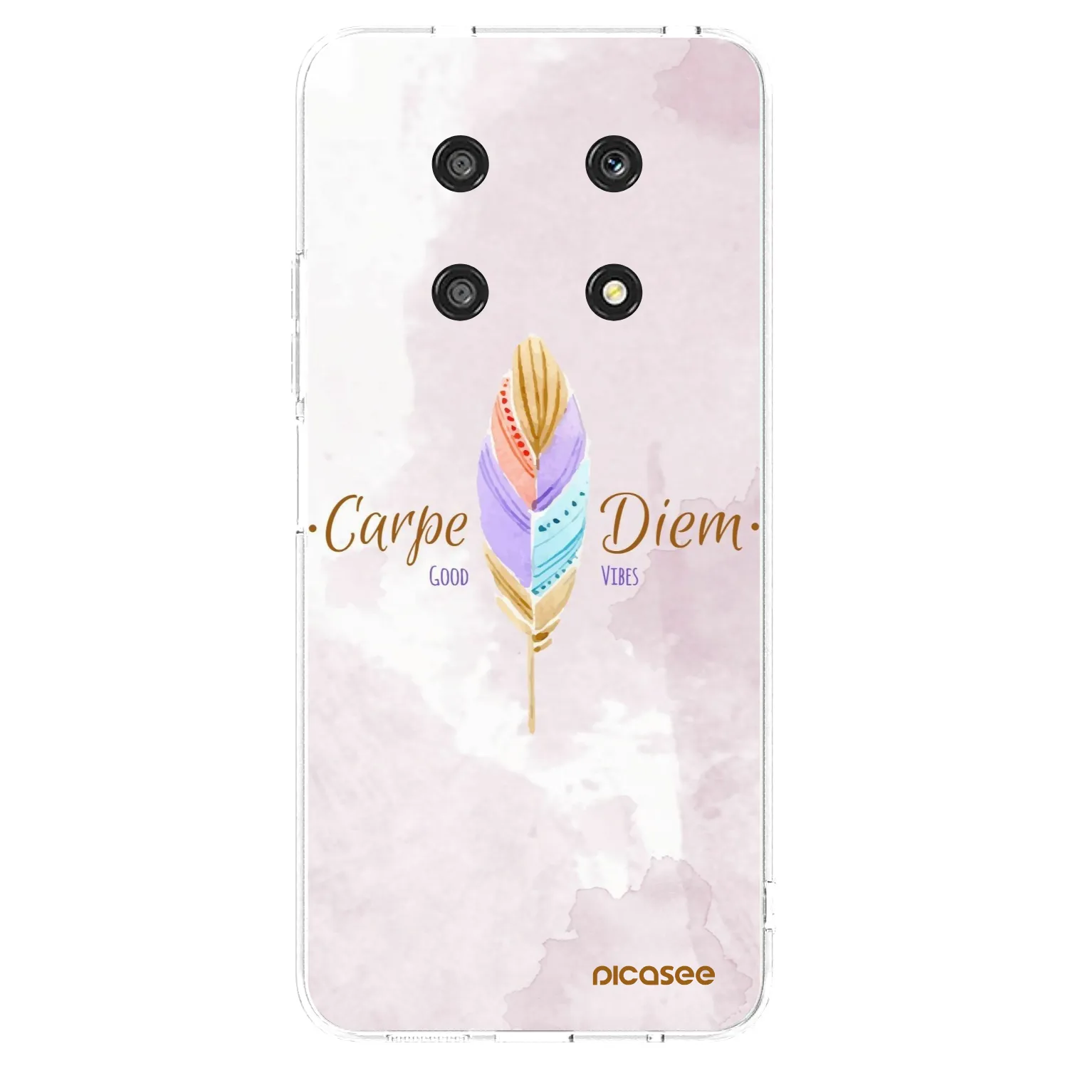 Picasee silikonski prozorni ovitek za Honor Magic4 Lite 5G - Carpe Diem