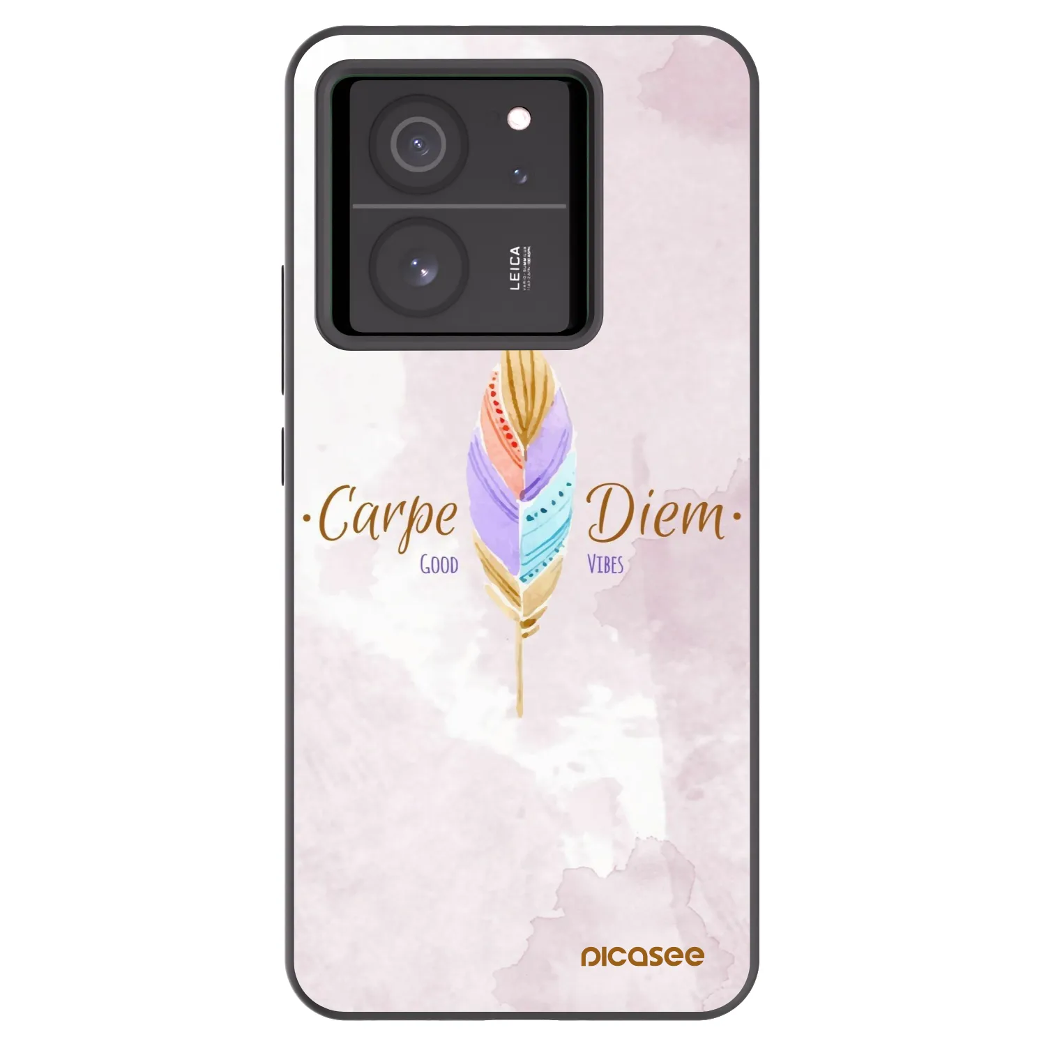 Picasee silikonski črni ovitek za Xiaomi 13T - Carpe Diem
