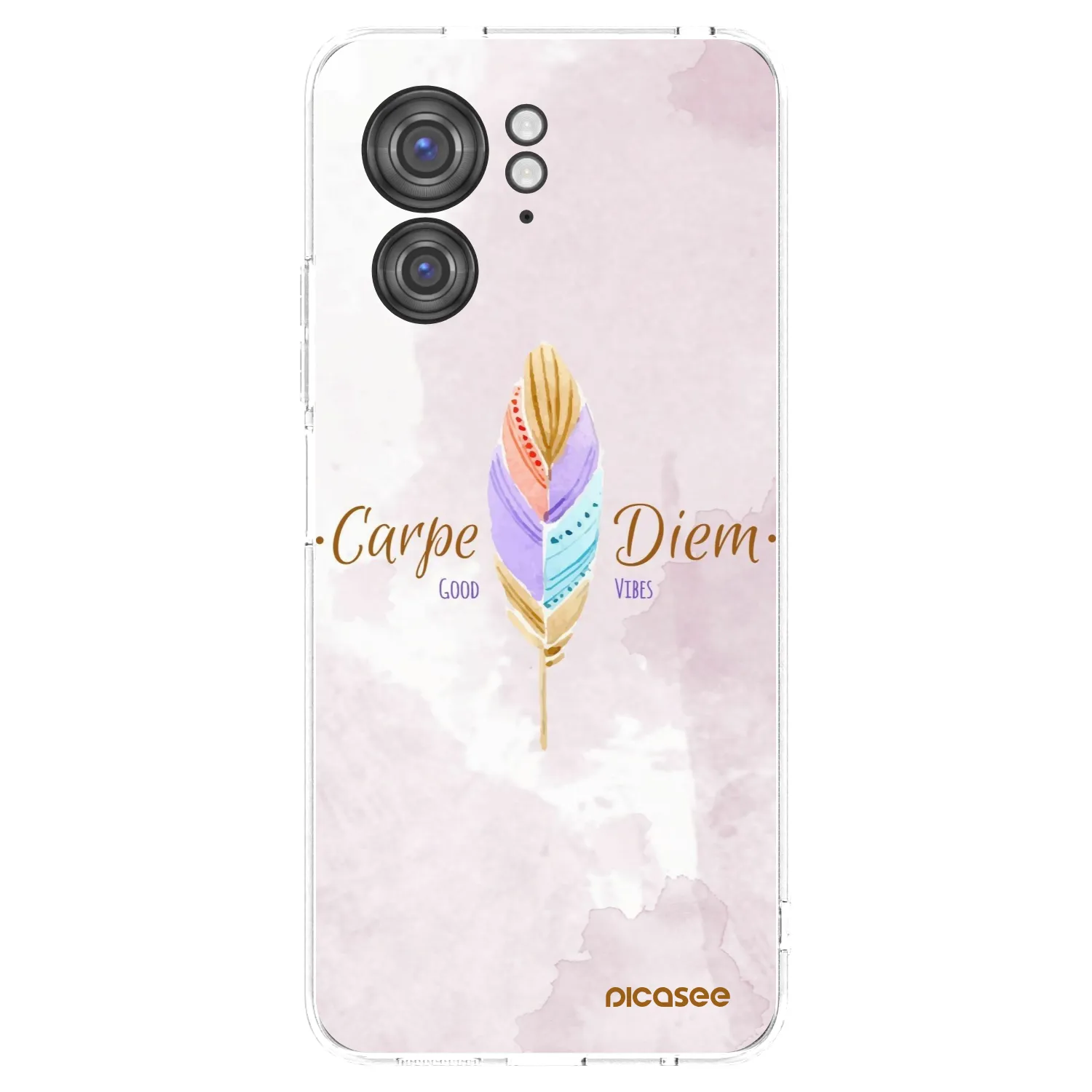 Picasee silikonski prozorni ovitek za Motorola Edge 40 - Carpe Diem