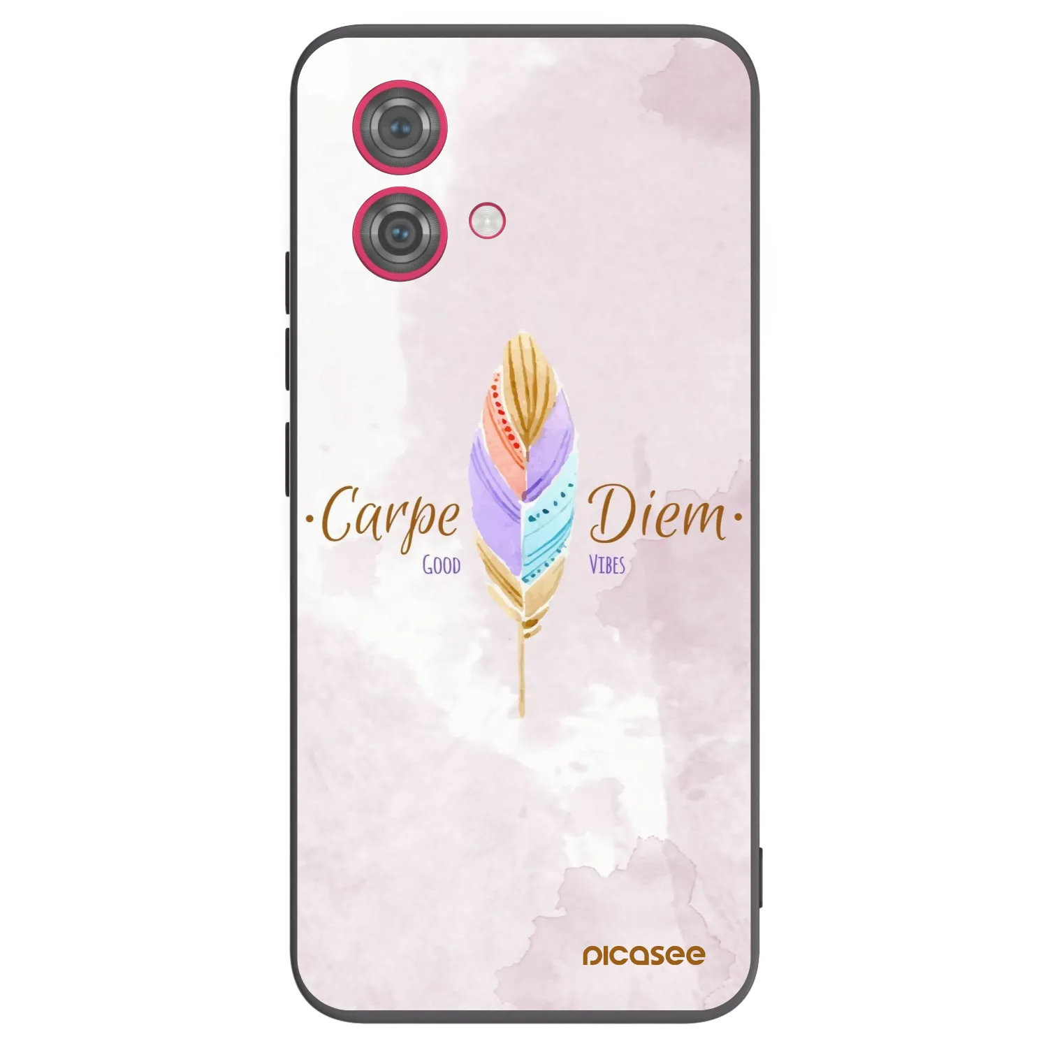 Picasee silikonski črni ovitek za Motorola Moto G84 5G - Carpe Diem