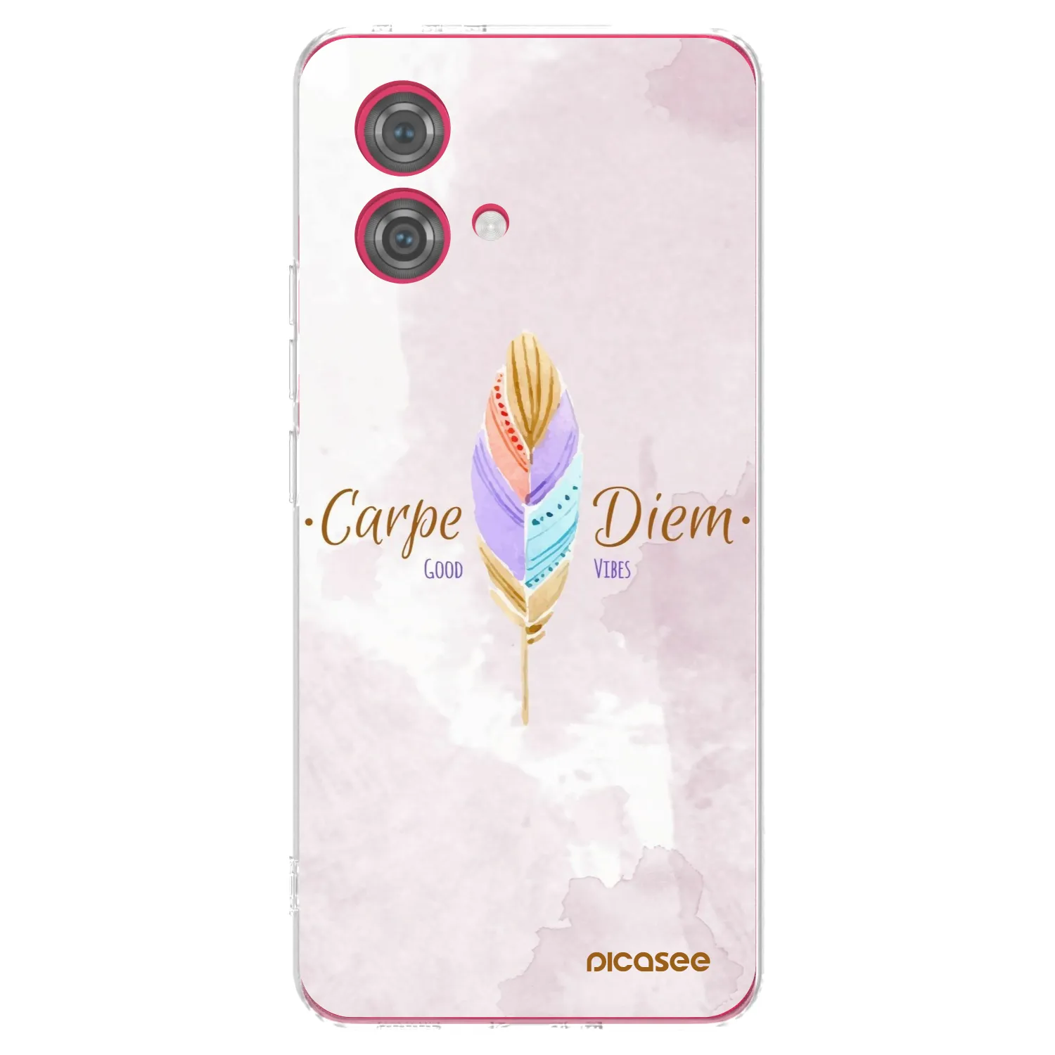 Picasee silikonski prozorni ovitek za Motorola Moto G84 5G - Carpe Diem