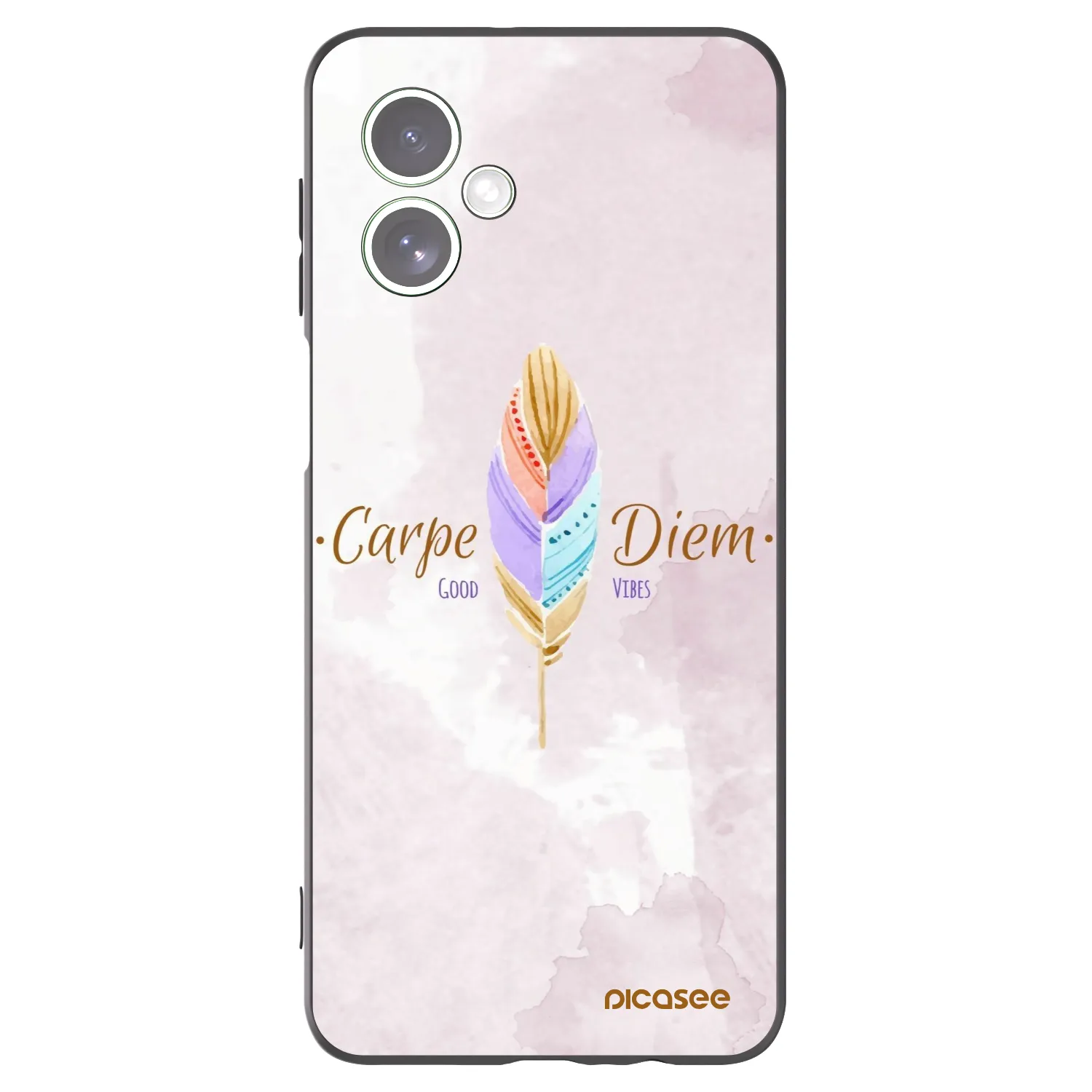 Picasee silikonski črni ovitek za Motorola Moto G54 5G - Carpe Diem