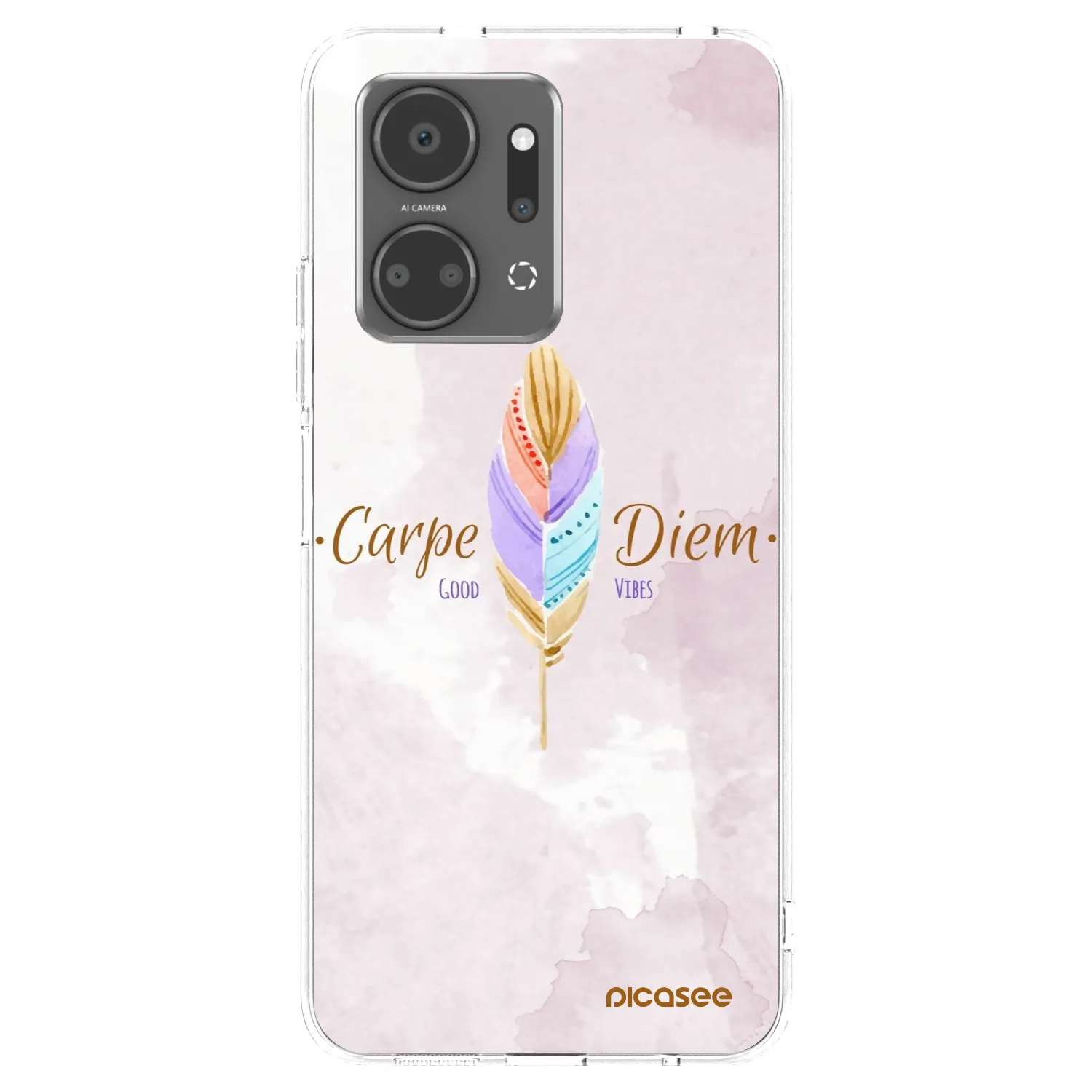 Picasee silikonski prozorni ovitek za Honor X7a - Carpe Diem