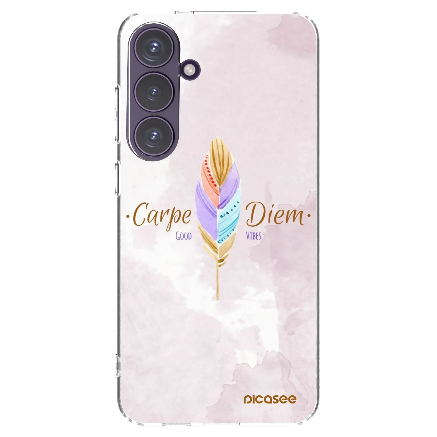 Picasee silikonski prozorni ovitek za Samsung Galaxy S24+ S926B 5G - Carpe Diem