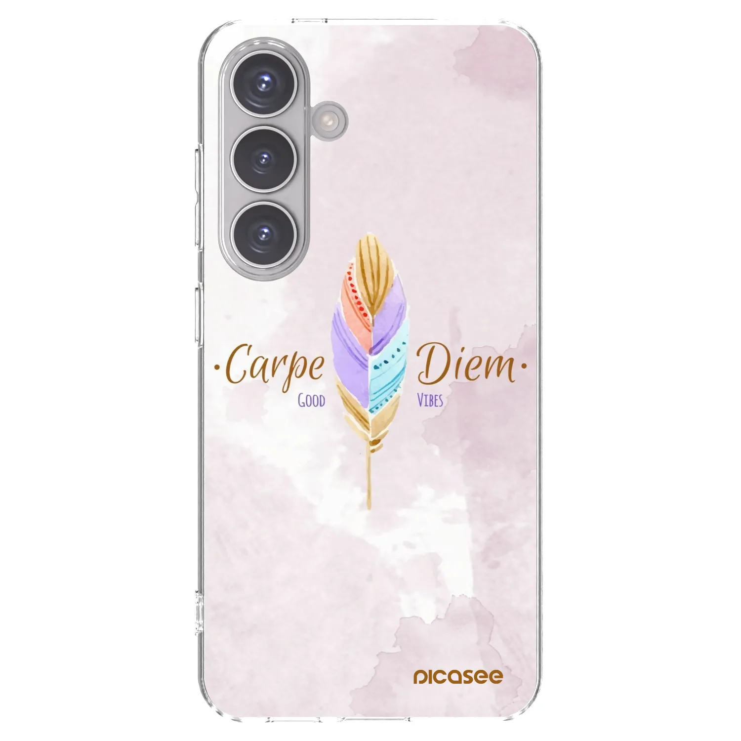 Picasee silikonski prozorni ovitek za Samsung Galaxy S24 S921B 5G - Carpe Diem