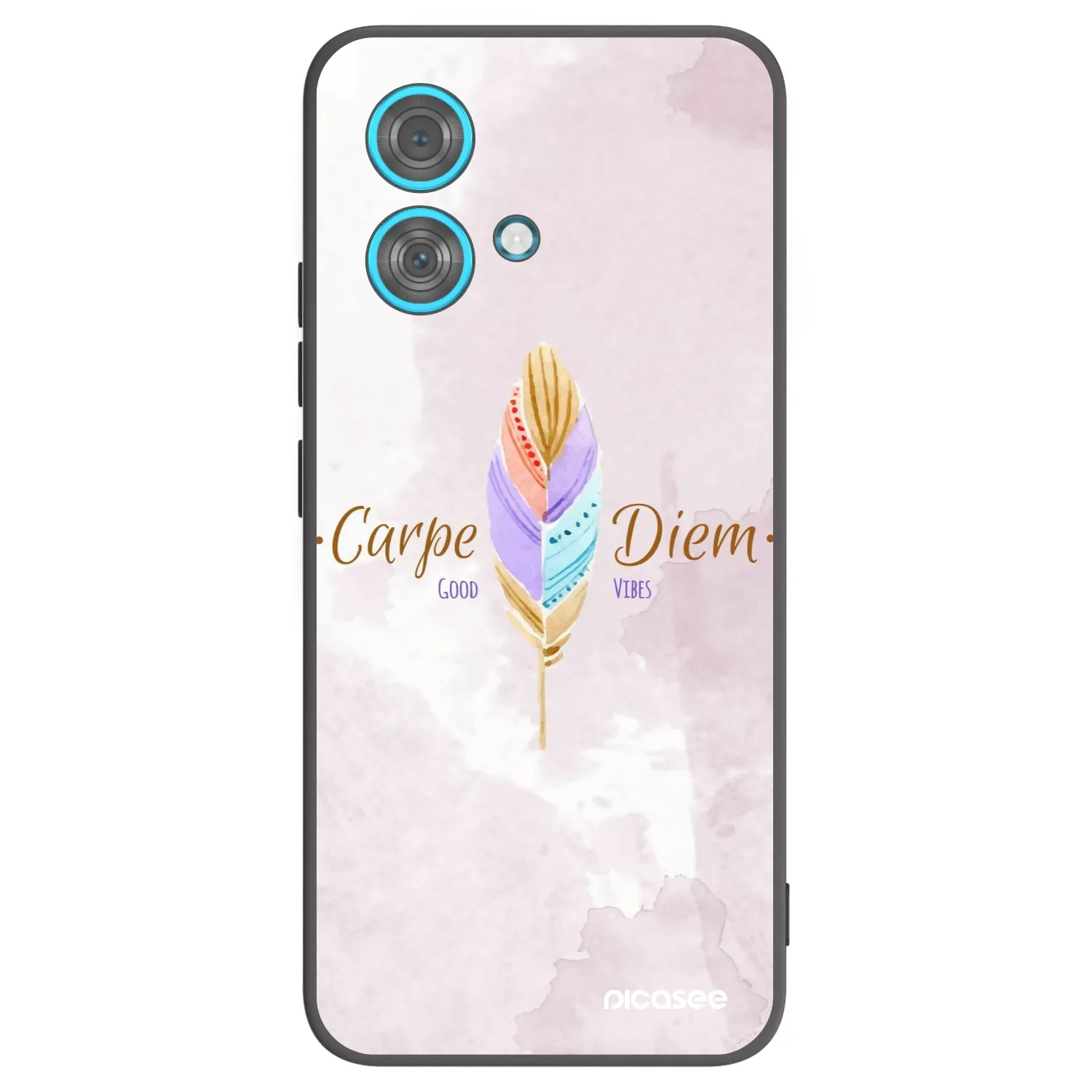 Picasee silikonski črni ovitek za Motorola Edge 40 Neo - Carpe Diem