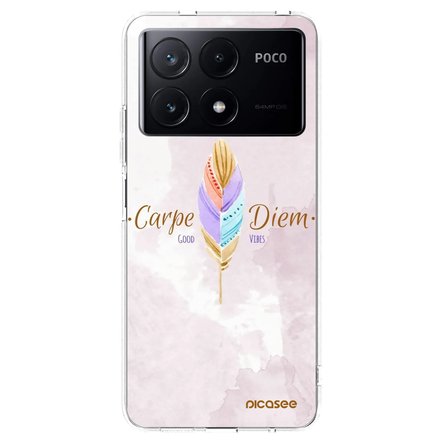 Picasee silikonski prozorni ovitek za Xiaomi Poco X6 Pro - Carpe Diem