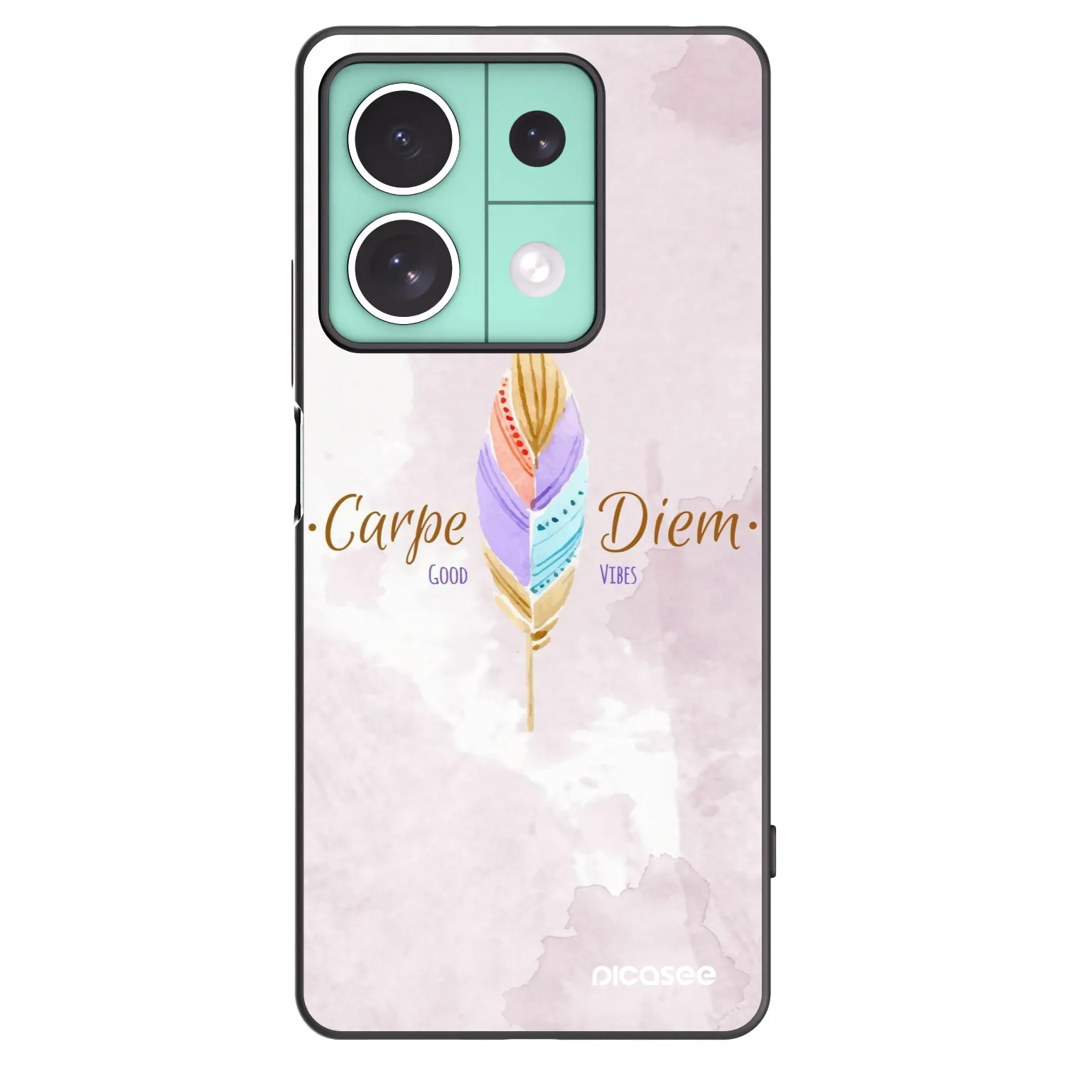 Picasee silikonski črni ovitek za Xiaomi Redmi Note 13 5G - Carpe Diem