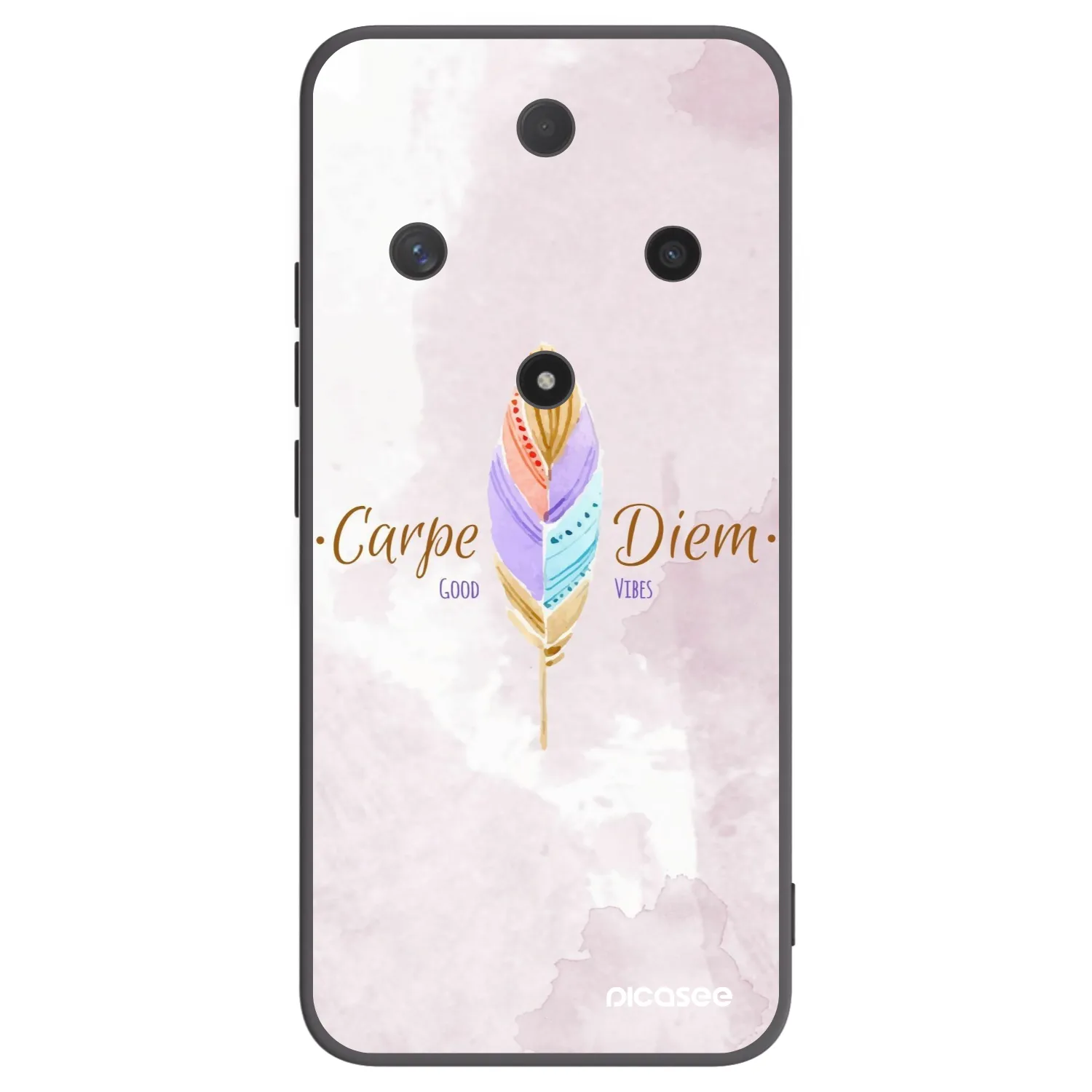 Picasee silikonski črni ovitek za Honor Magic6 Lite 5G - Carpe Diem