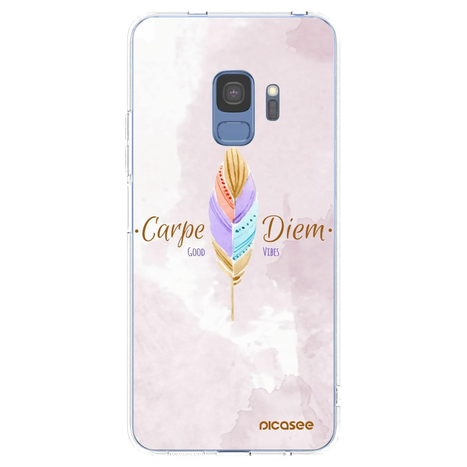 Picasee silikonski prozorni ovitek za Samsung Galaxy S9 G960F - Carpe Diem