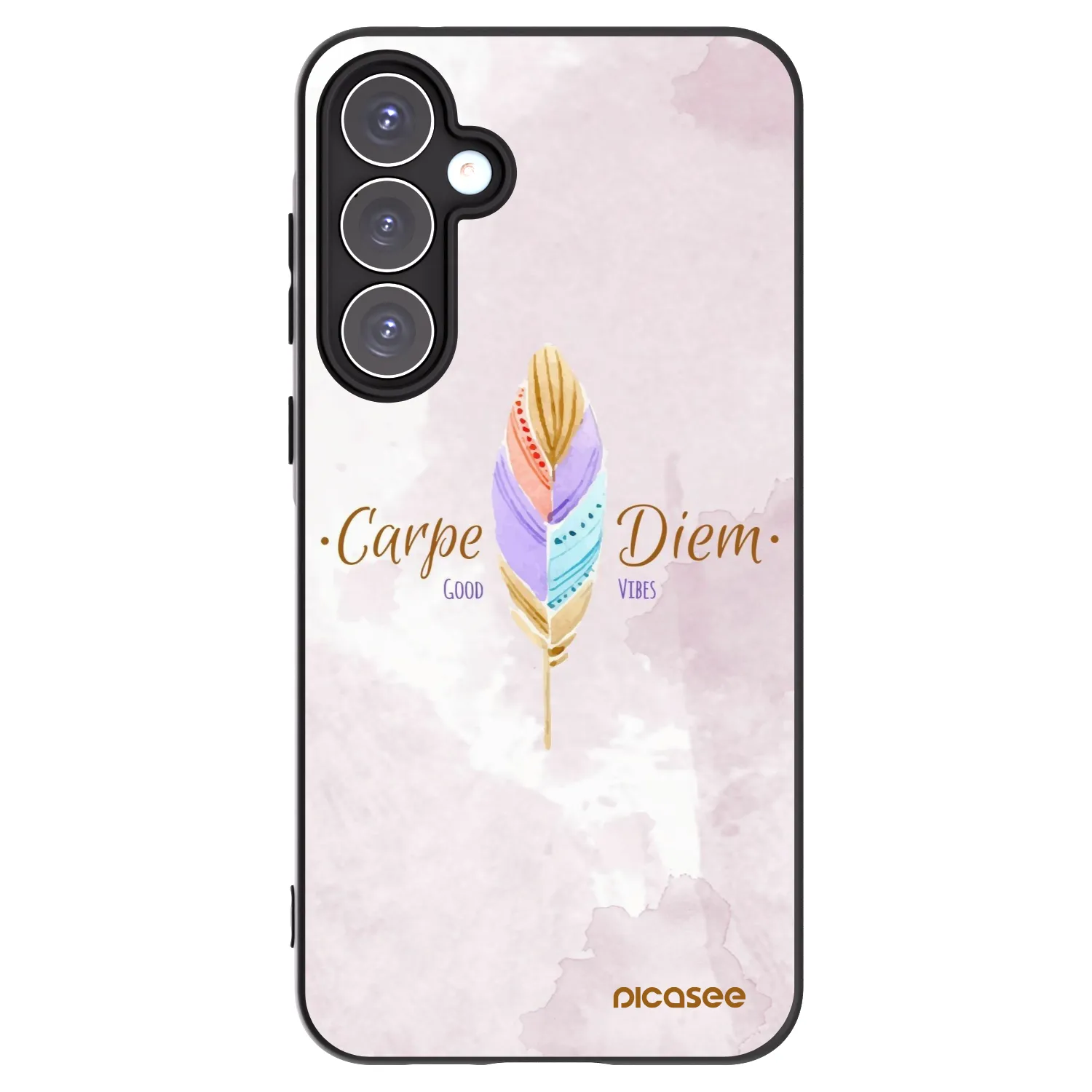 Picasee silikonski črni ovitek za Samsung Galaxy A55 5G A556B - Carpe Diem