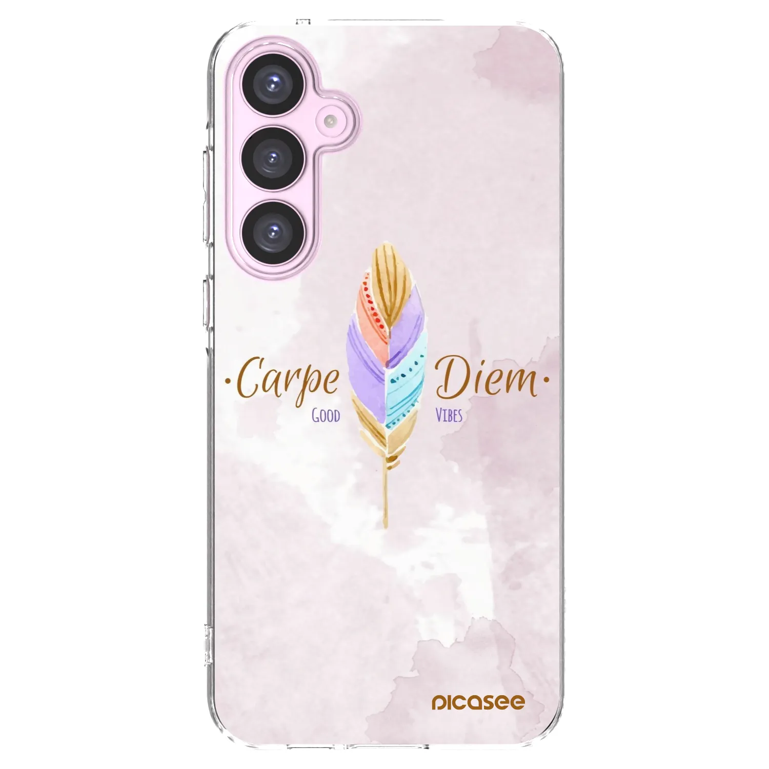 Picasee silikonski prozorni ovitek za Samsung Galaxy A55 5G A556B - Carpe Diem