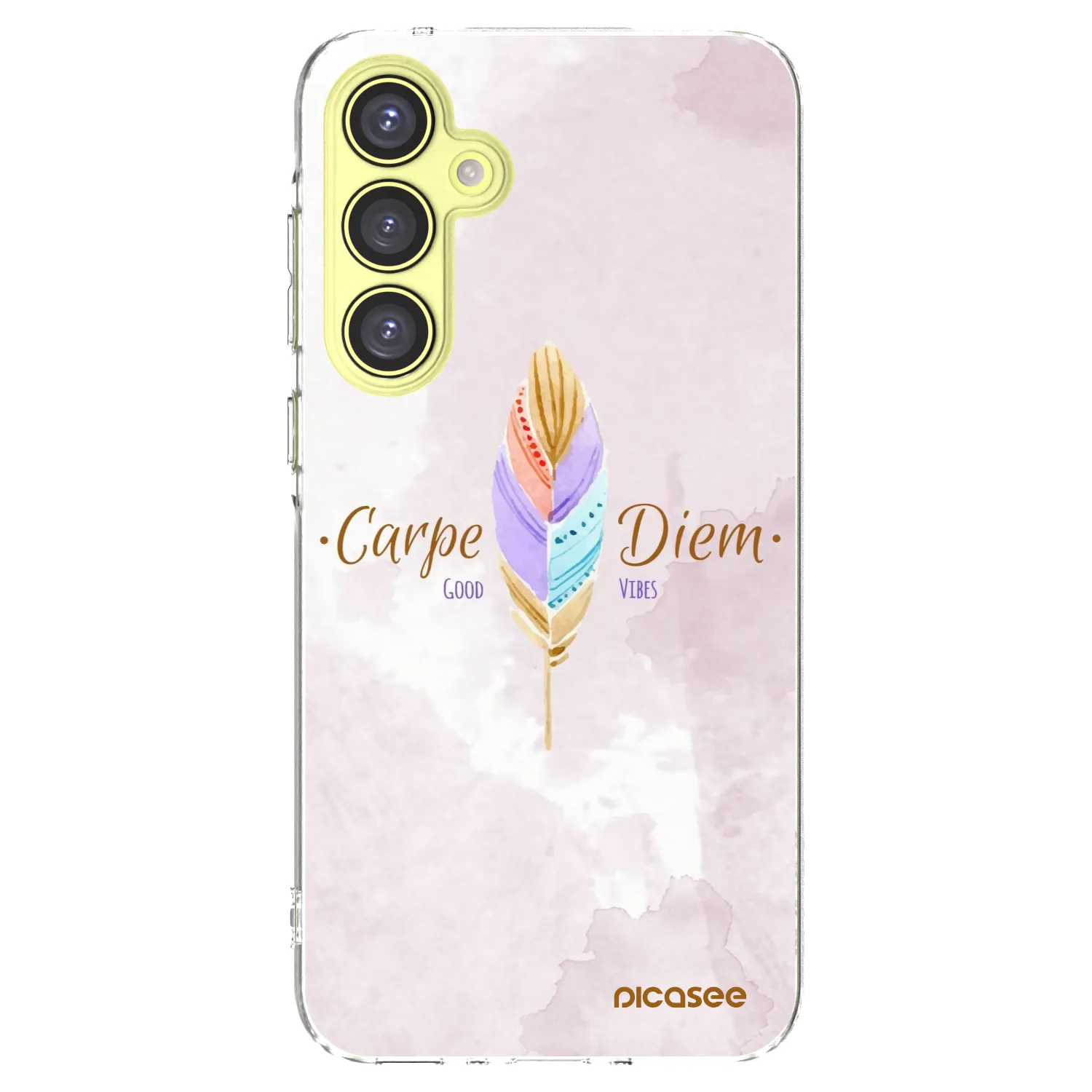 Picasee silikonski prozorni ovitek za Samsung Galaxy A35 5G A356B - Carpe Diem