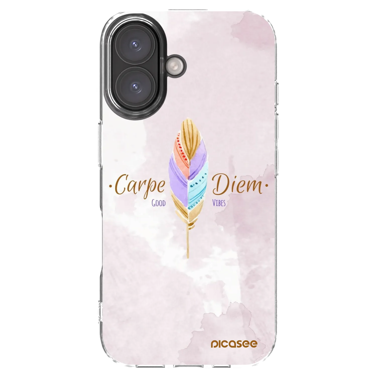 Picasee silikonski prozorni ovitek za Apple iPhone 16 - Carpe Diem