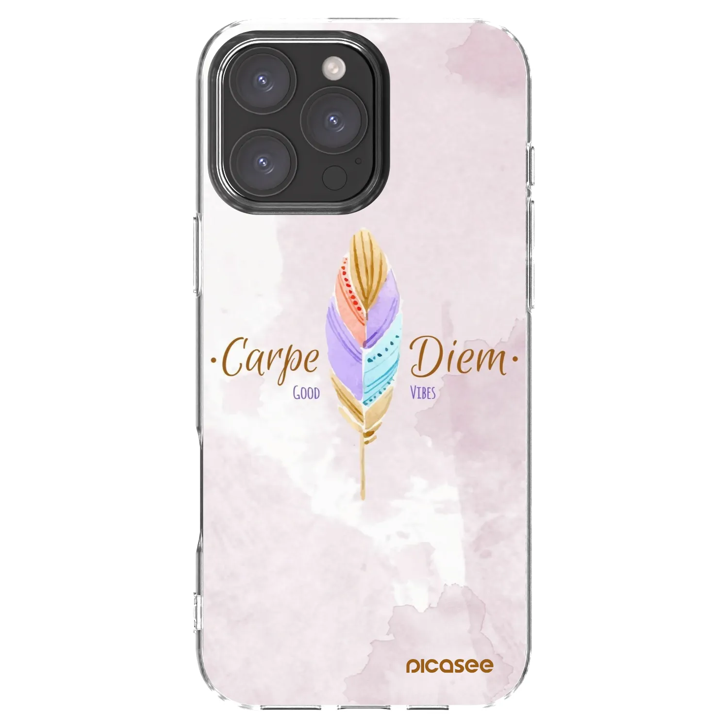 Picasee silikonski prozorni ovitek za Apple iPhone 16 Pro Max - Carpe Diem